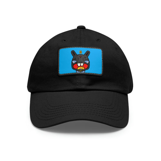 Dad Hat with Leather Patch feat. NFT TKP BAD BUNNY #0978