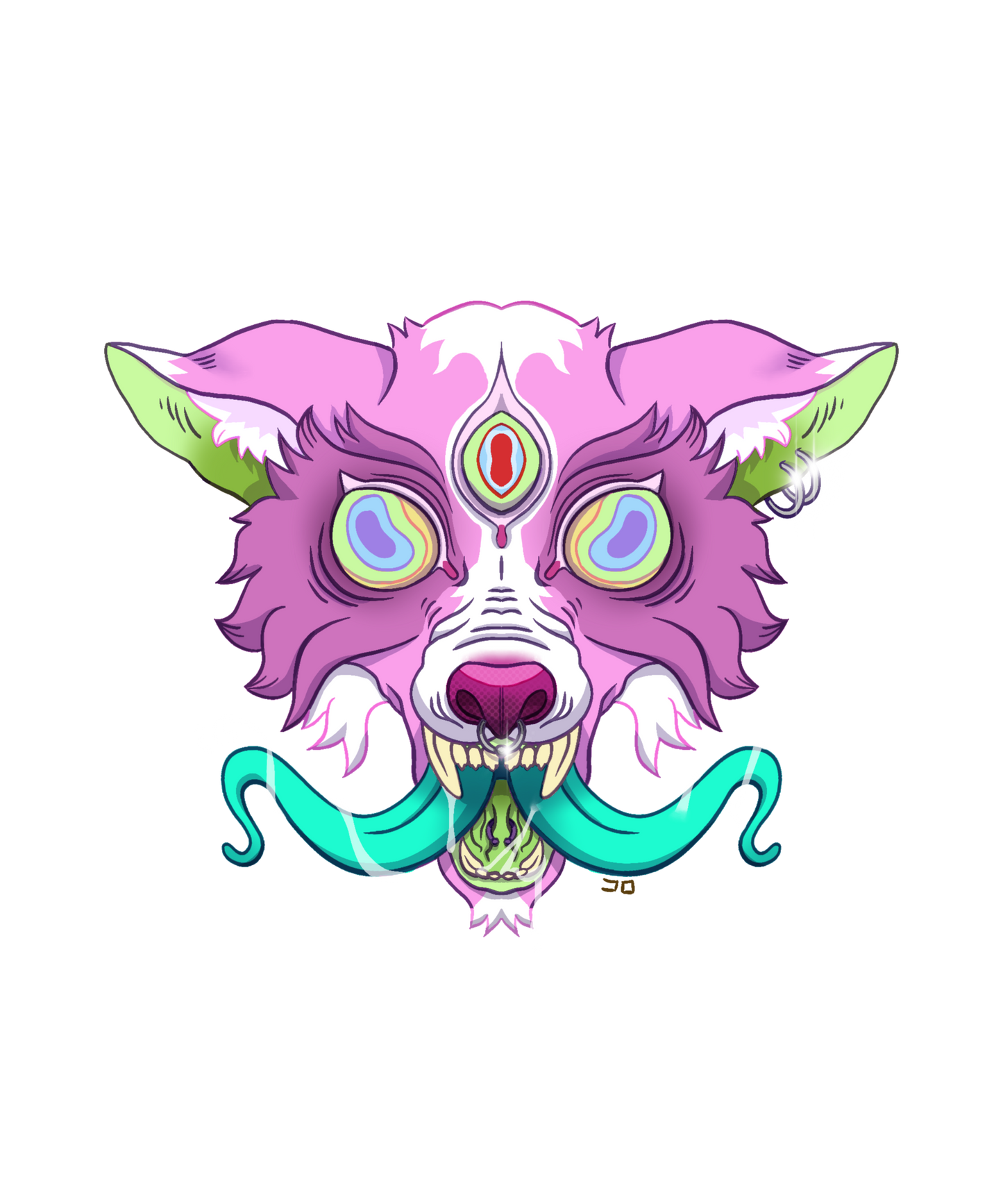 Viperin wolf by Koro Alana - ALL OVER T-shirt