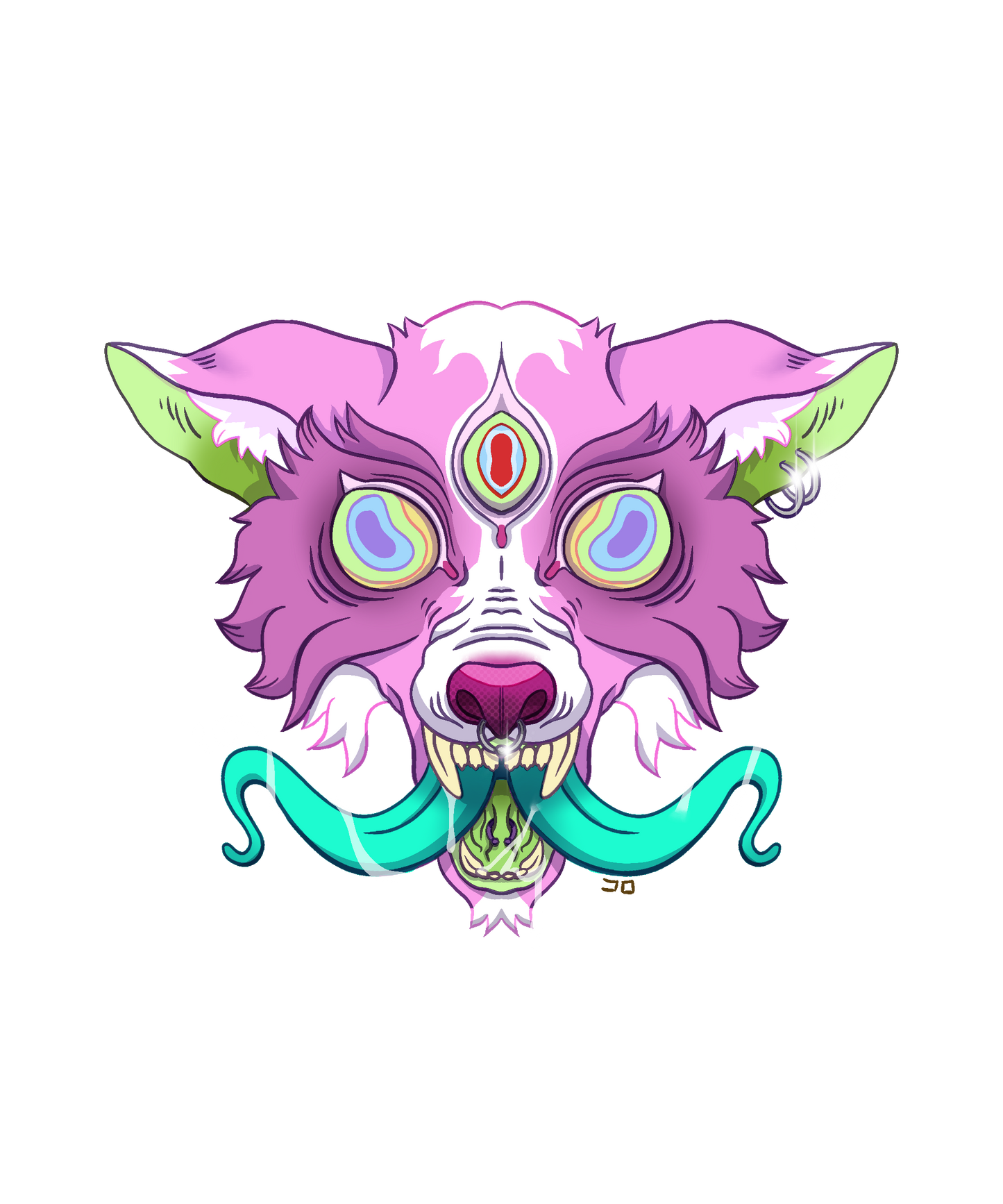 Viperin wolf by Koro Alana - ALL OVER T-shirt