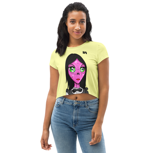 inkink Shivadelic - All-Over Print Crop Tee