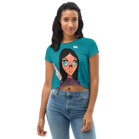 inkink Shivadelic - All-Over Print Crop Tee