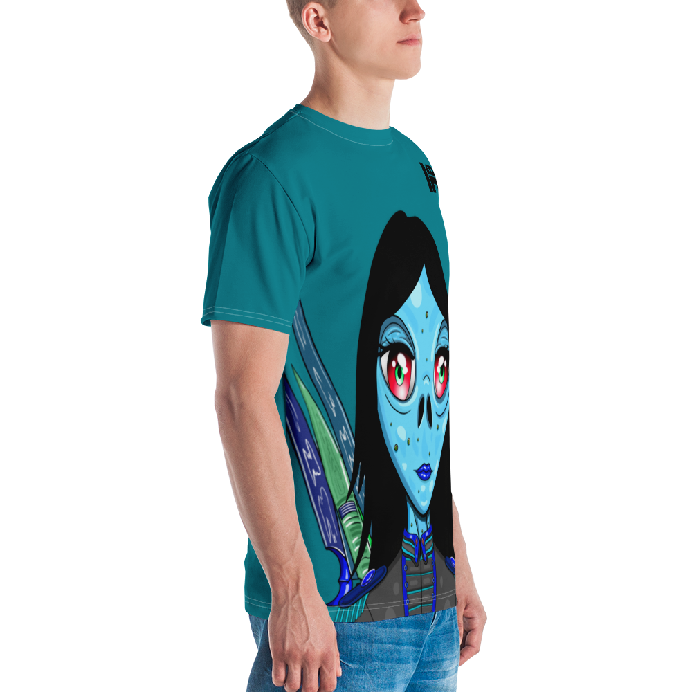 Alien #0028 by inkink Shivadelic - ALL OVER T-Shirt