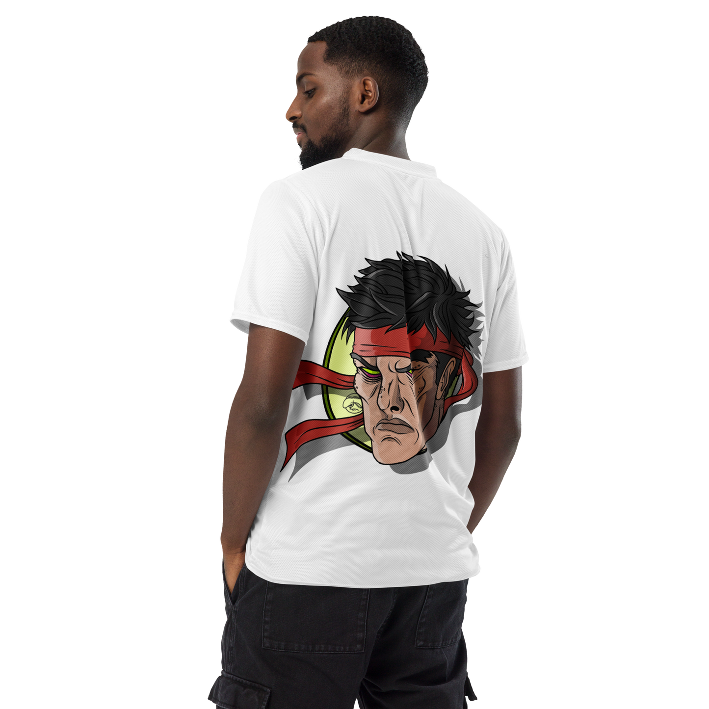 feat OldManHead - Recycled unisex sports jersey