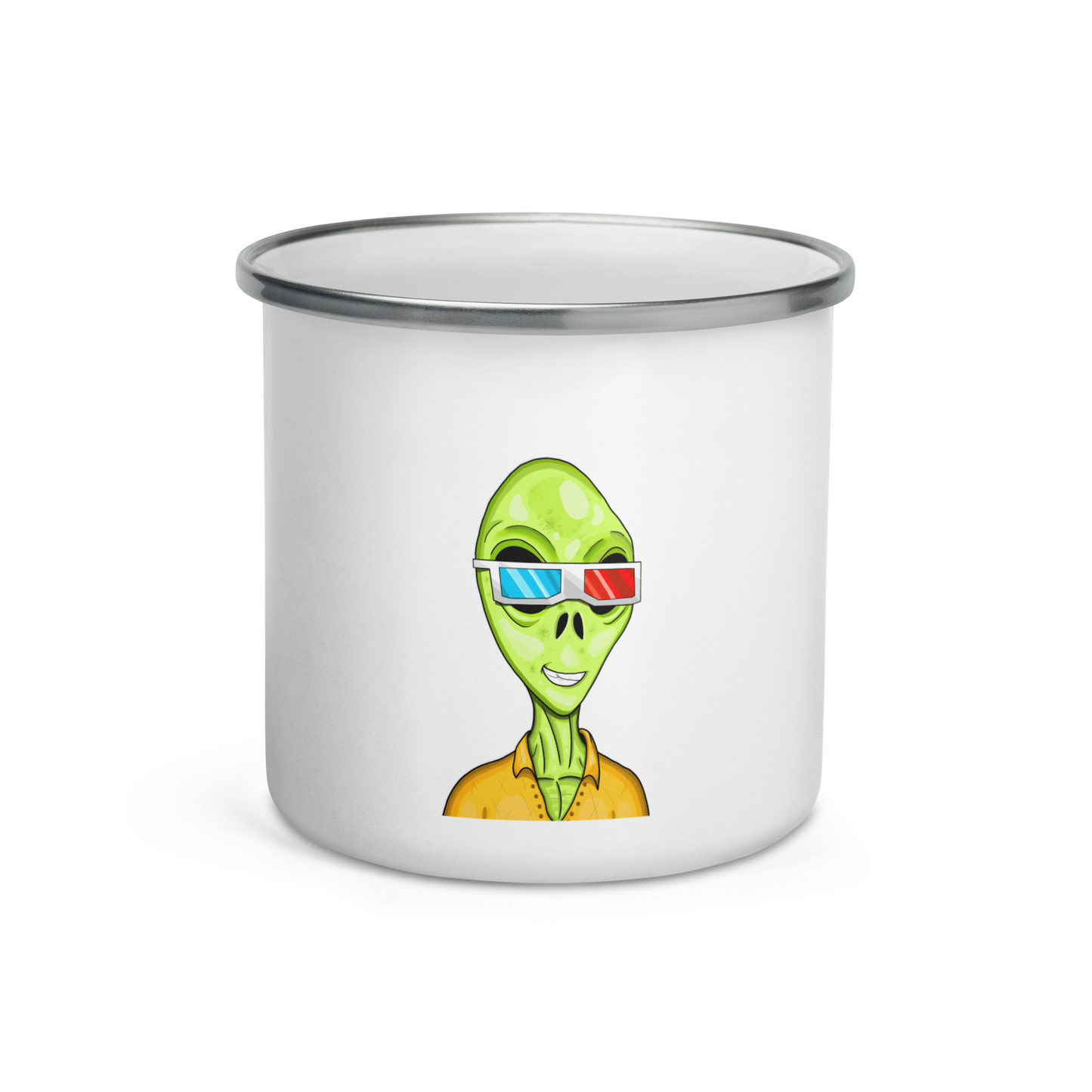 Alien #0010 by inkink Shivadelic - Enamel Mug