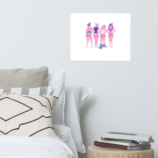 4 sorry girls by Jiangbrulant - Poster