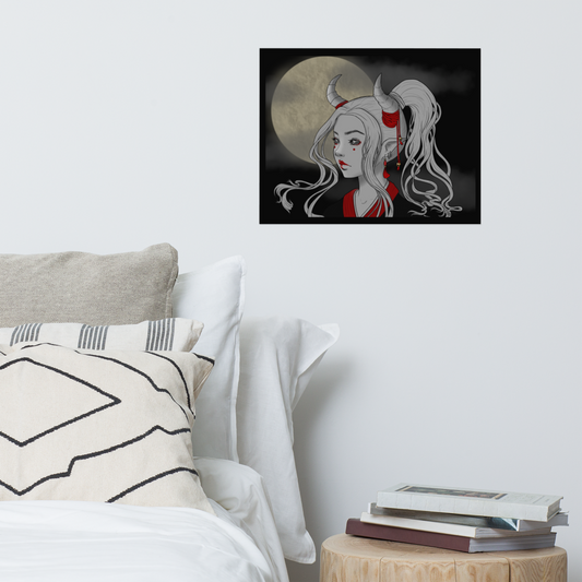 Oni Girl by Leticia Lobato - Poster