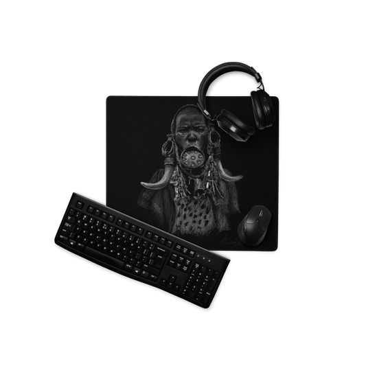 African Beauty by Samuel Friday - Gaming mouse pad