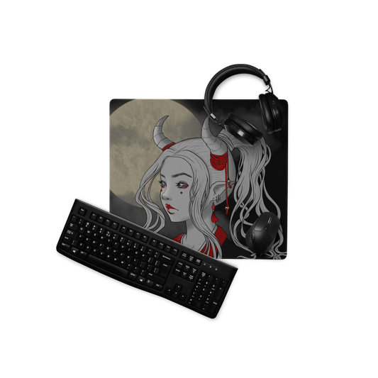 Oni Girl by Leticia Lobato - Gaming mouse pad