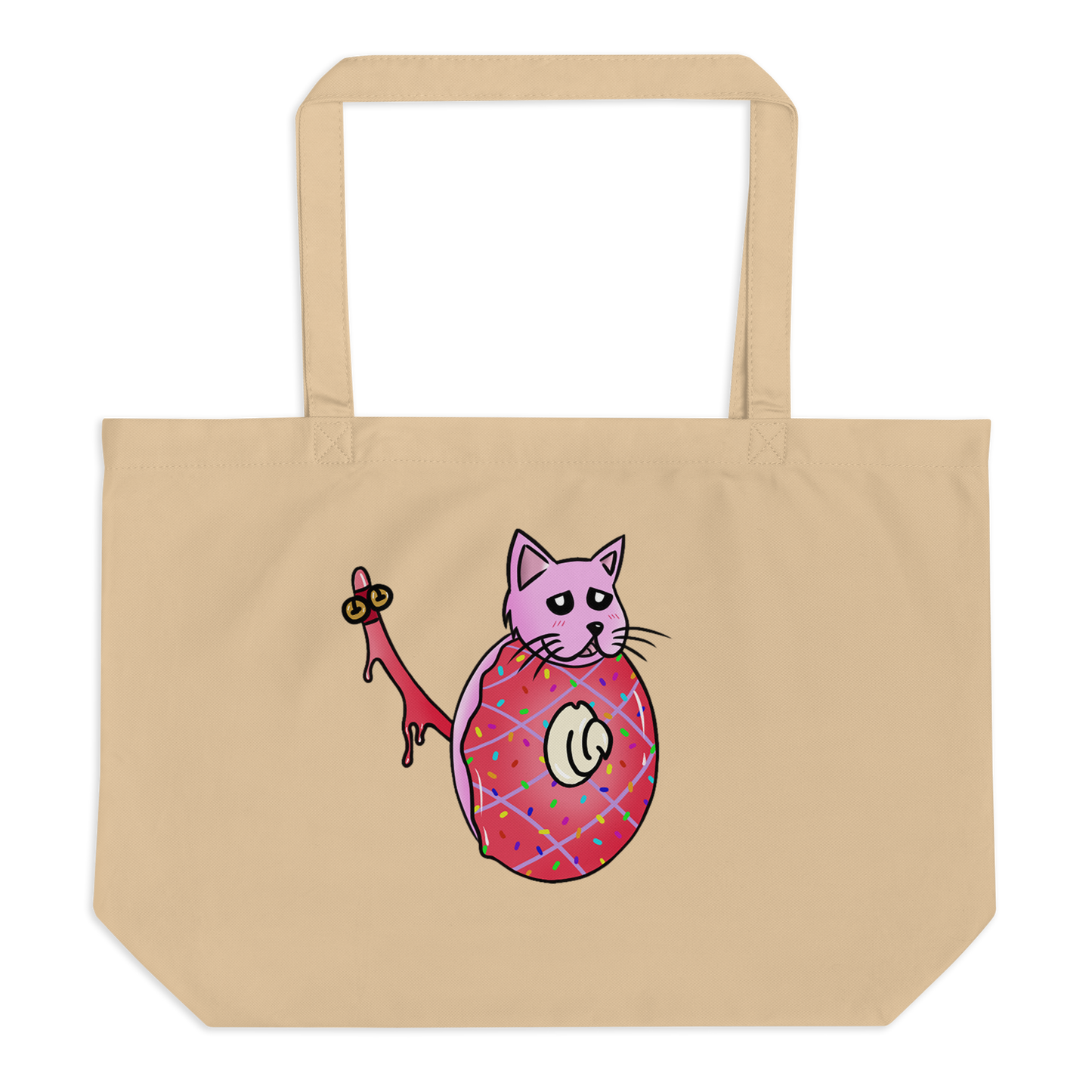 feat cr.em.y - Large organic tote bag