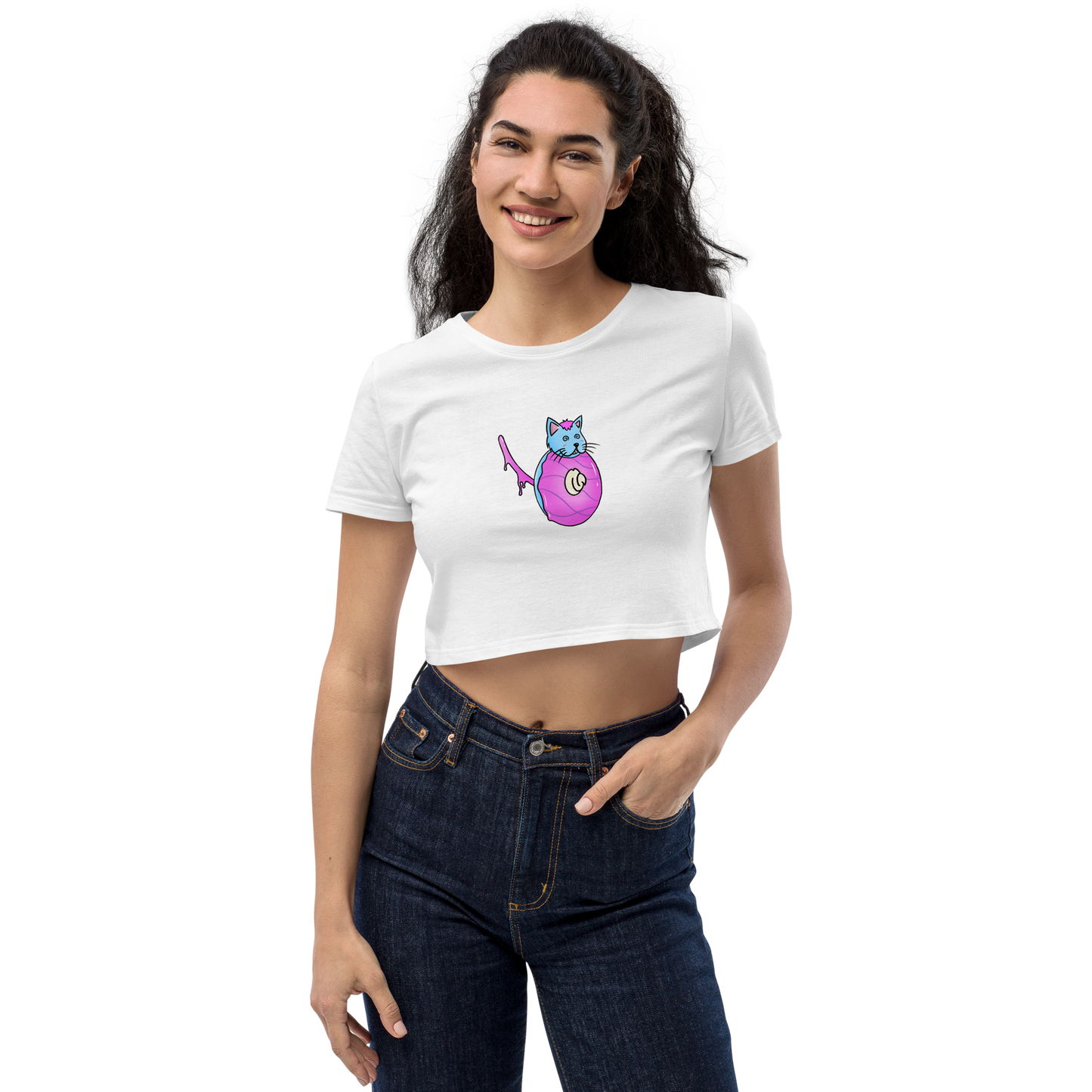 feat cr.em.y - Organic Crop Top