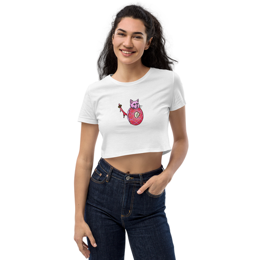 feat cr.em.y - Organic Crop Top