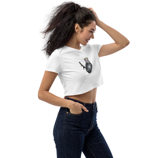 feat cr.em.y - Organic Crop Top