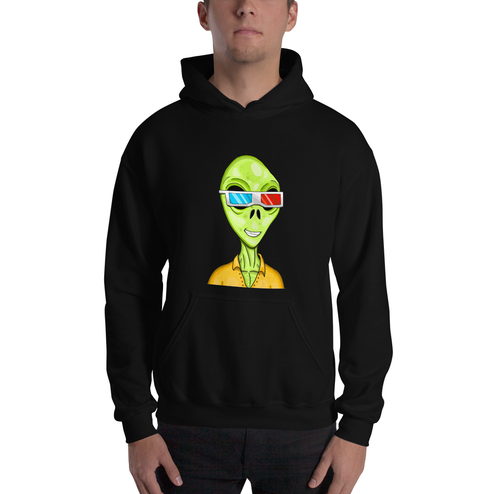 Alien #0010 by inkink Shivadelic - Hoodie