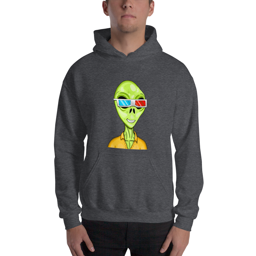 Alien #0010 by inkink Shivadelic - Hoodie