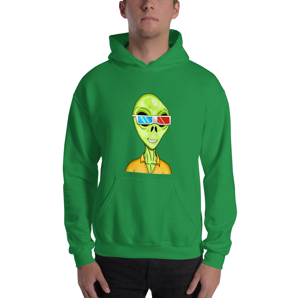 Alien #0010 by inkink Shivadelic - Hoodie