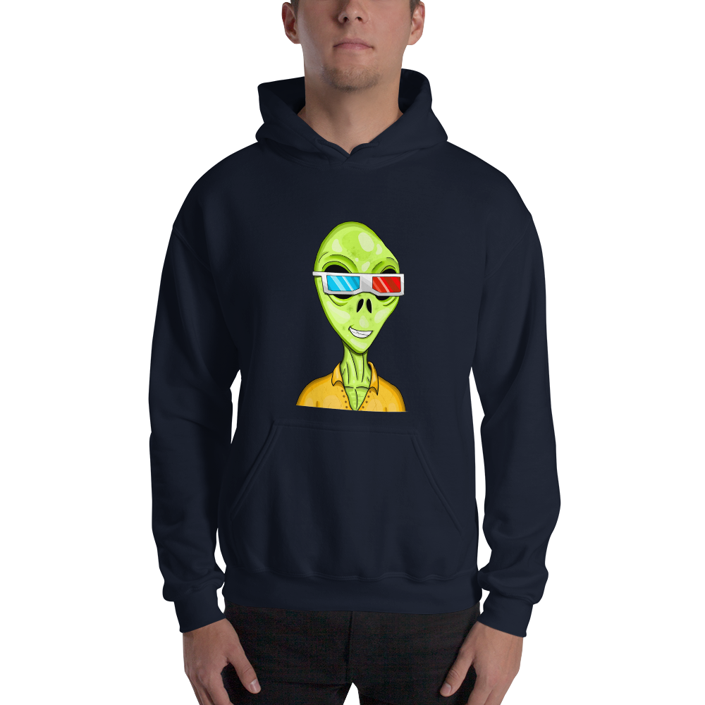 Alien #0010 by inkink Shivadelic - Hoodie