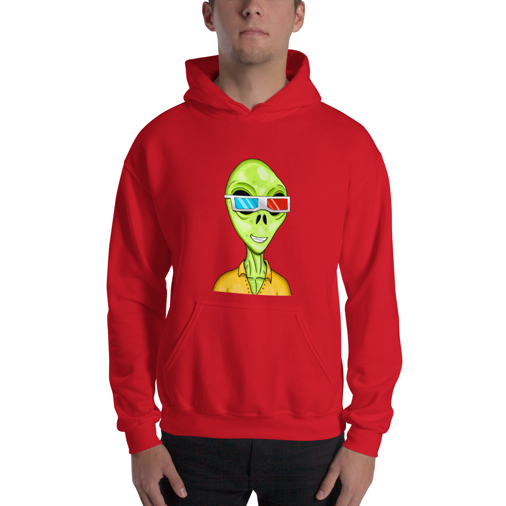 Alien #0010 by inkink Shivadelic - Hoodie