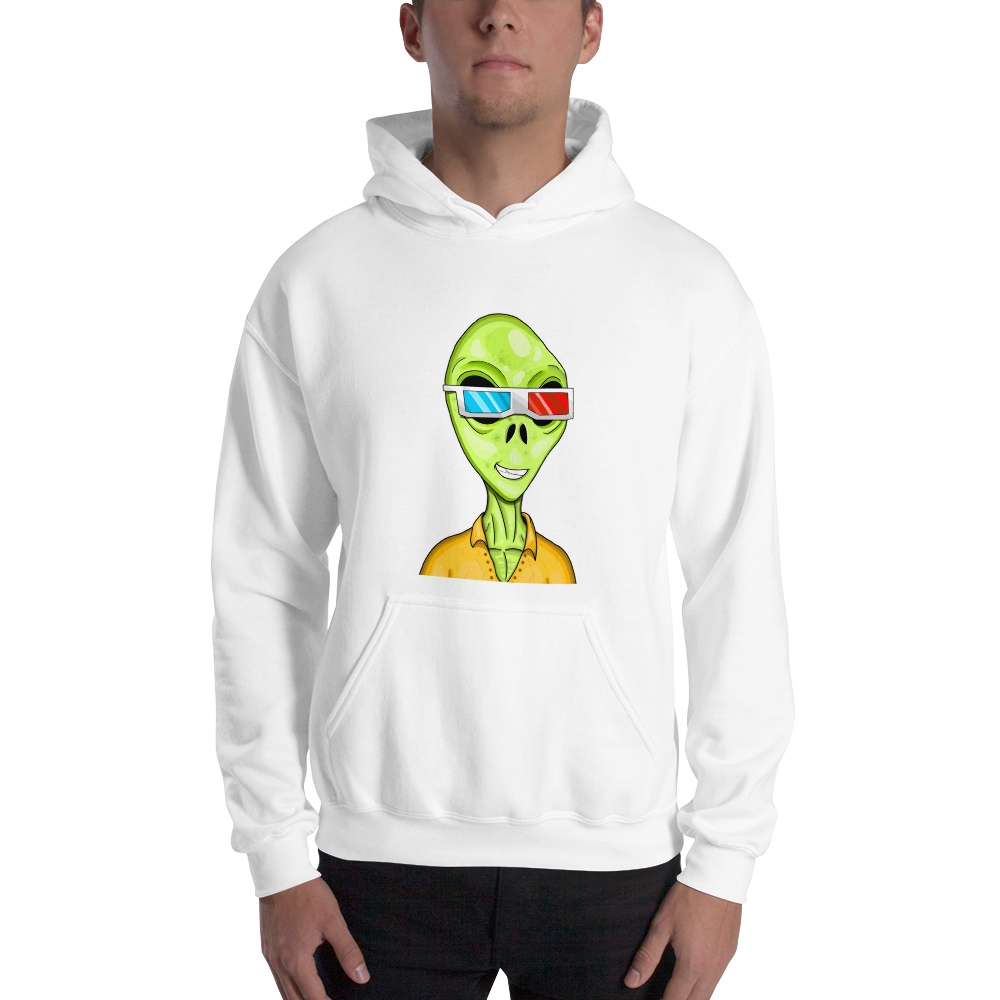 Alien #0010 by inkink Shivadelic - Hoodie