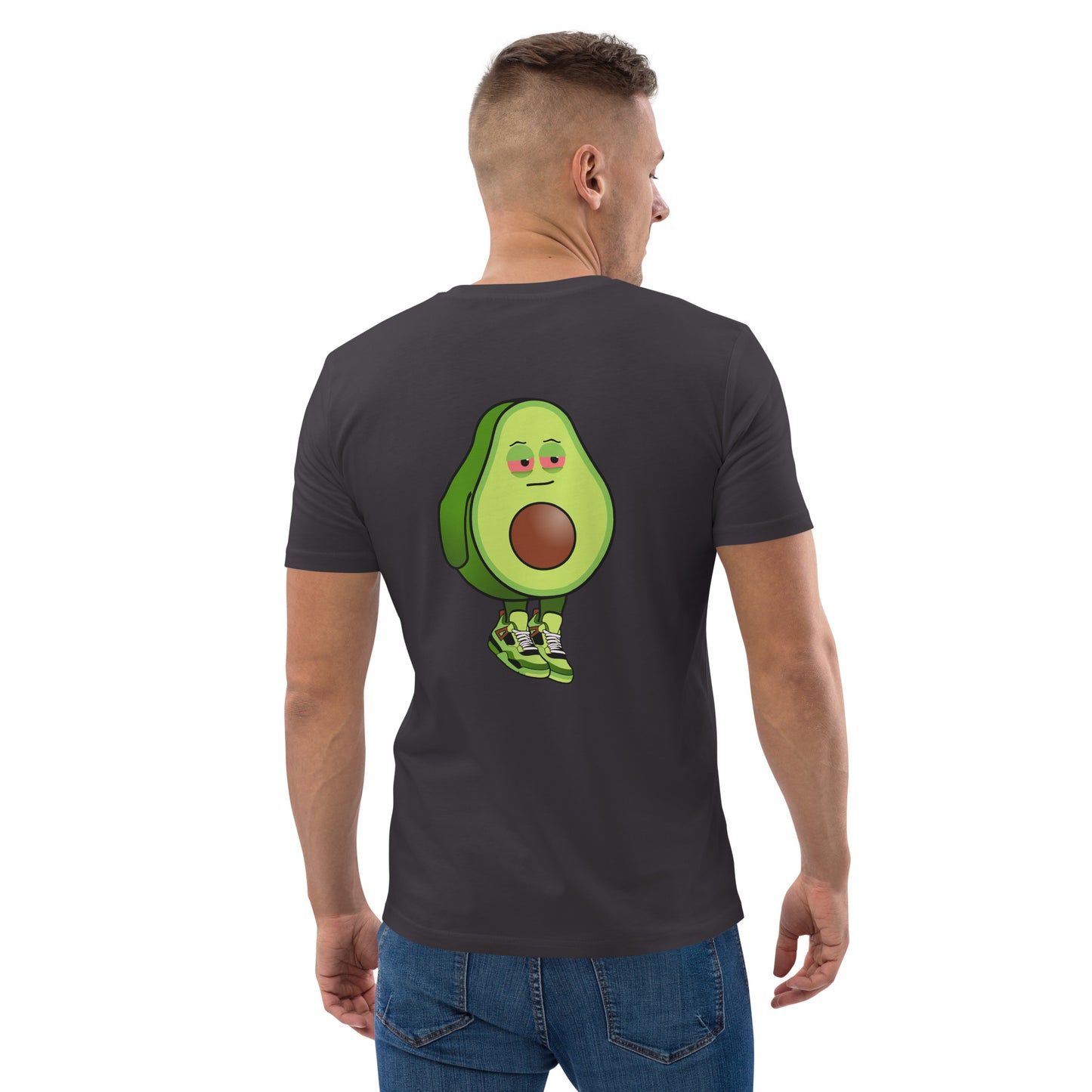 Unisex organic cotton t-shirt REAR PRINT + FRONT EMBROIDERED LOGO feat Stoncados