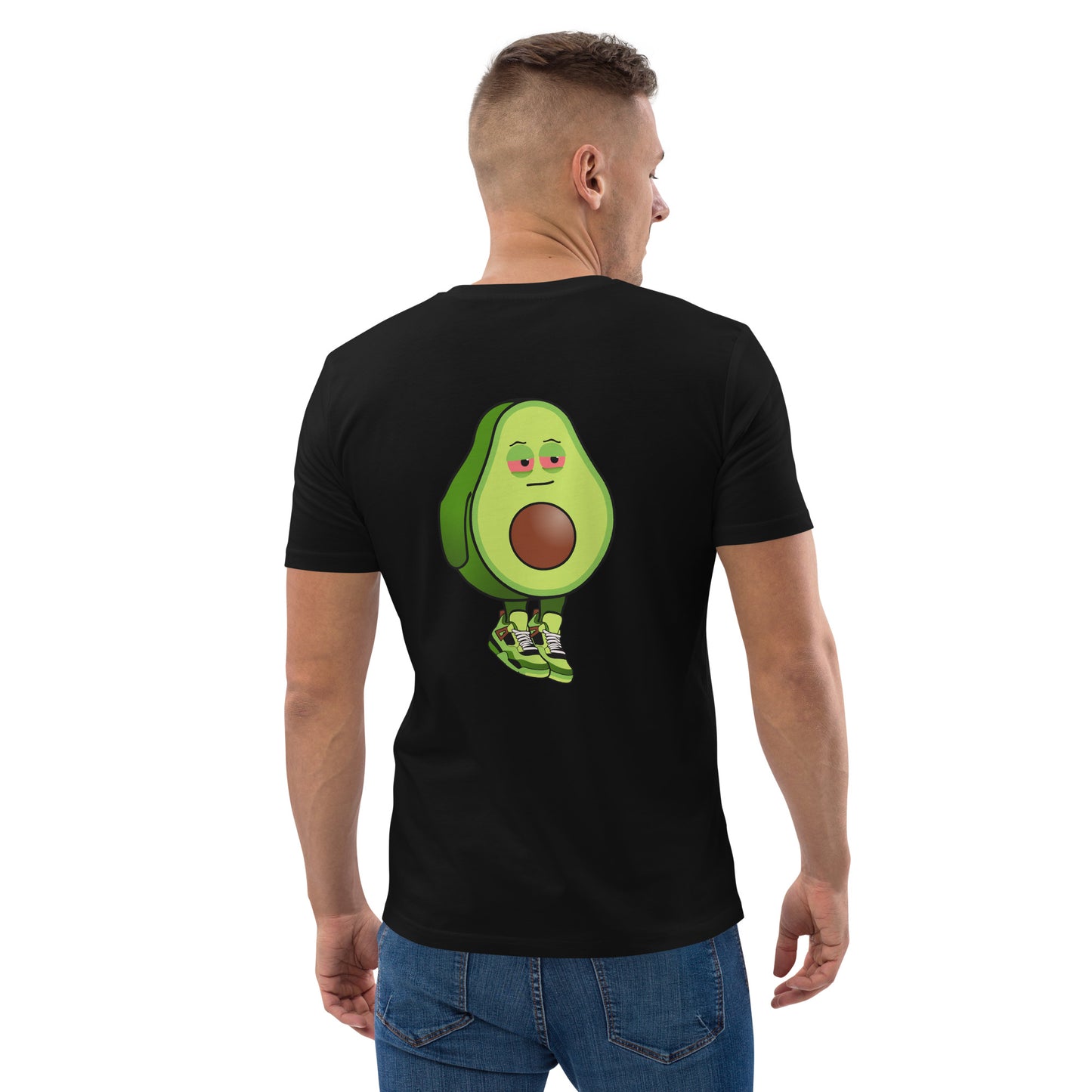 Unisex organic cotton t-shirt REAR PRINT + FRONT EMBROIDERED LOGO feat Stoncados