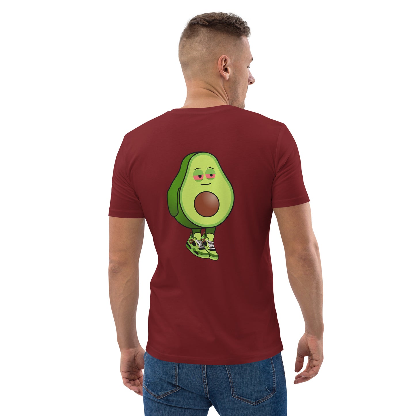 Unisex organic cotton t-shirt REAR PRINT + FRONT EMBROIDERED LOGO feat Stoncados