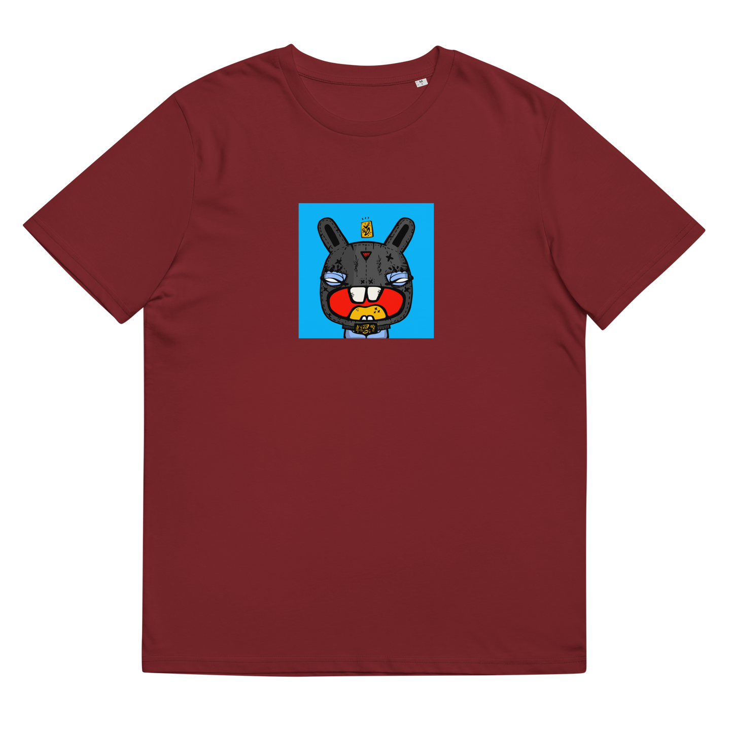 Unisex organic cotton t-shirt feat. NFT TKP BAD BUNNY #0978