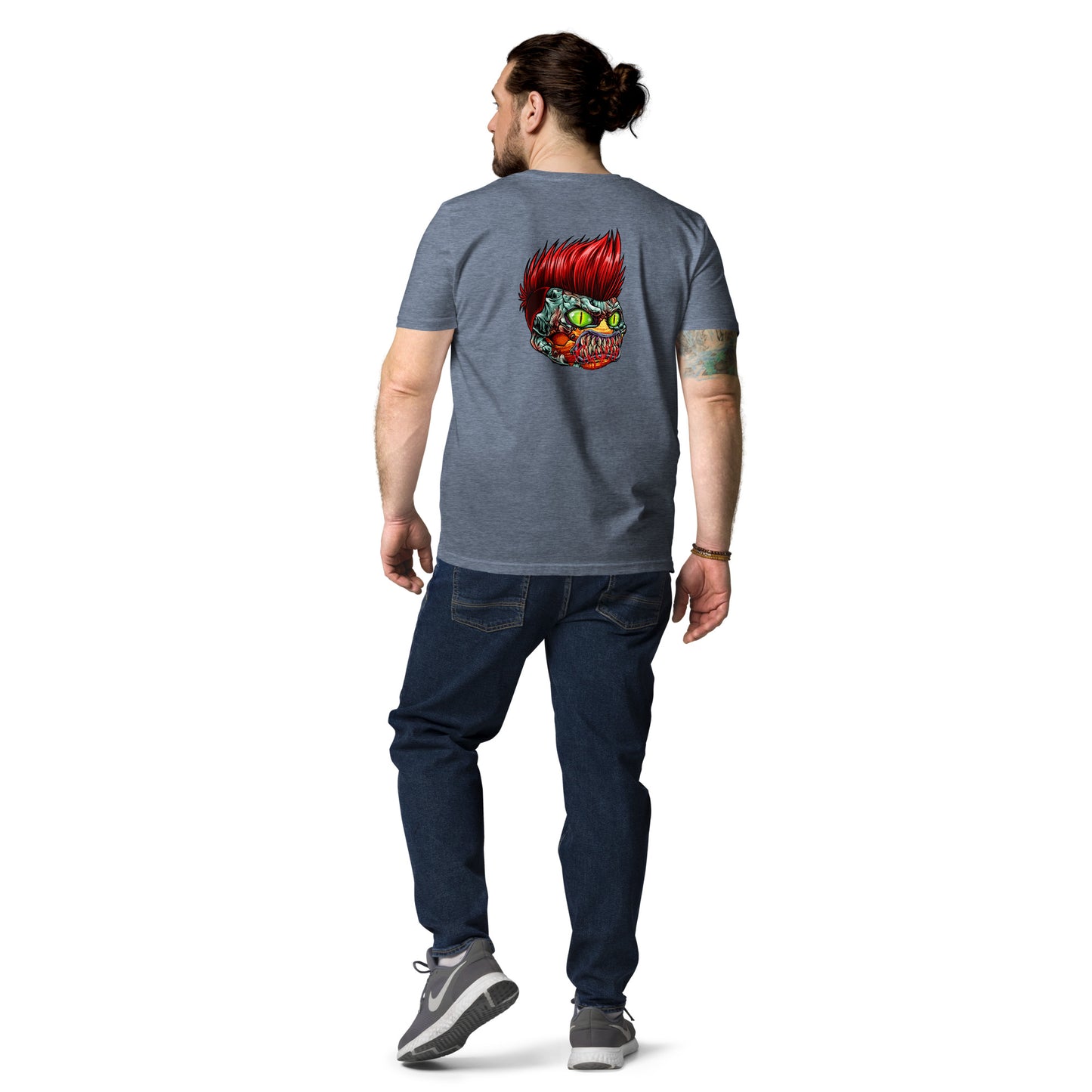Unisex organic cotton t-shirt REAR PRINT + FRONT LOGO feat Beast Degens
