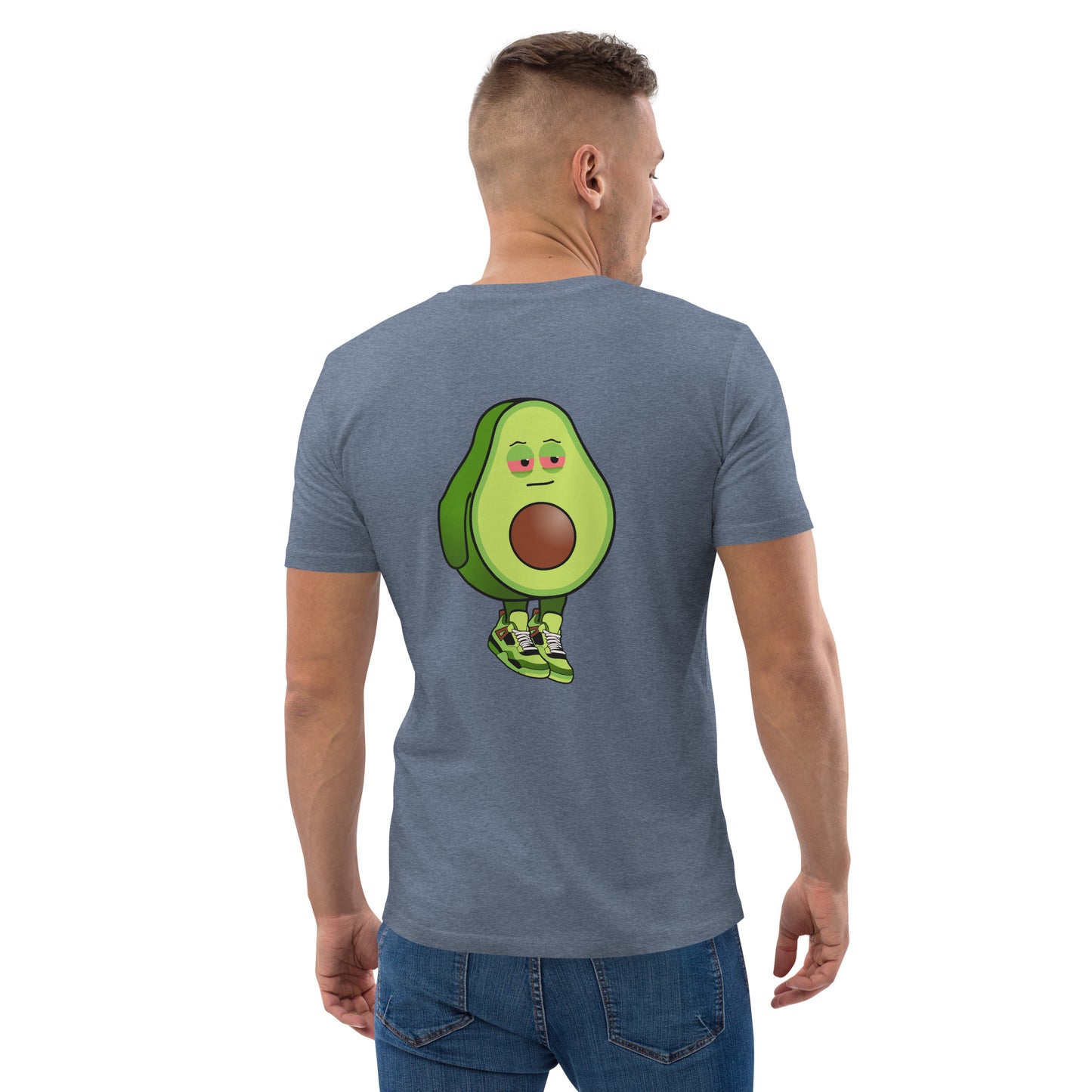Unisex organic cotton t-shirt REAR PRINT + FRONT EMBROIDERED LOGO feat Stoncados