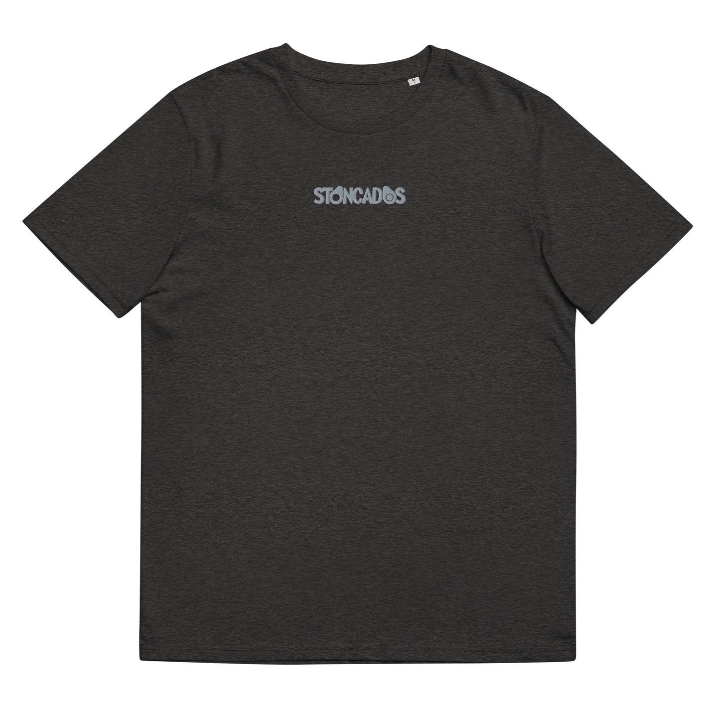 Unisex organic cotton t-shirt REAR PRINT + FRONT EMBROIDERED LOGO feat Stoncados