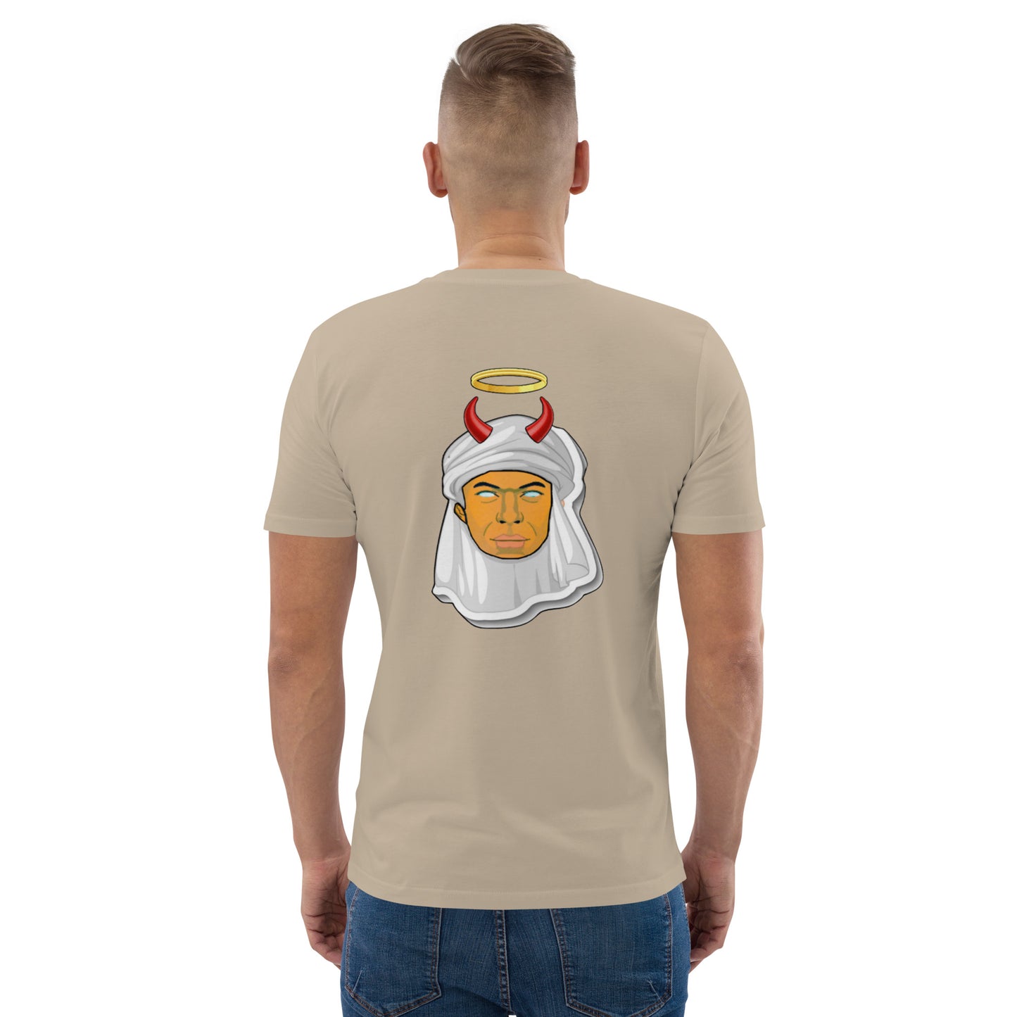 feat Mbappe Faces NFT - Unisex organic cotton t-shirt REAR PRINT SINGLE EDITION