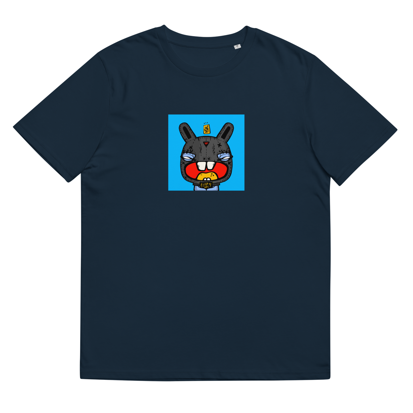 Unisex organic cotton t-shirt feat. NFT TKP BAD BUNNY #0978