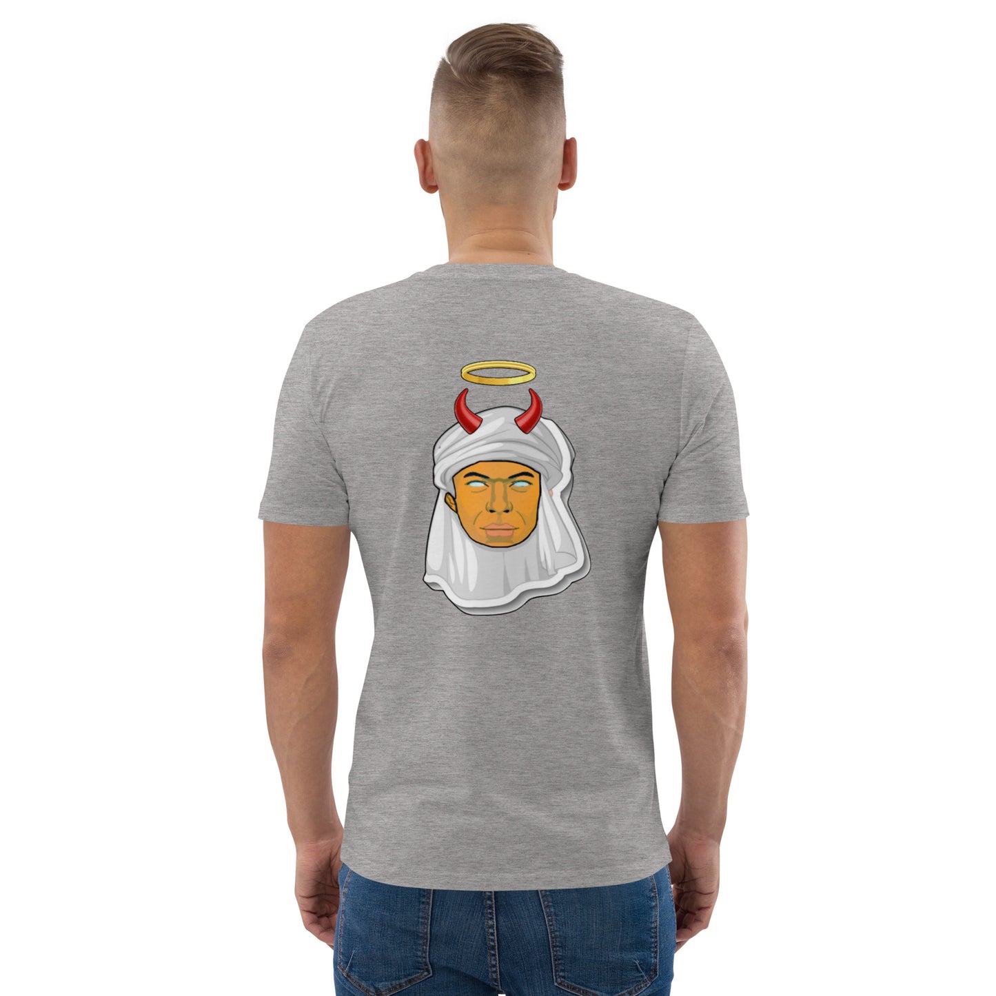 feat Mbappe Faces NFT - Unisex organic cotton t-shirt REAR PRINT SINGLE EDITION