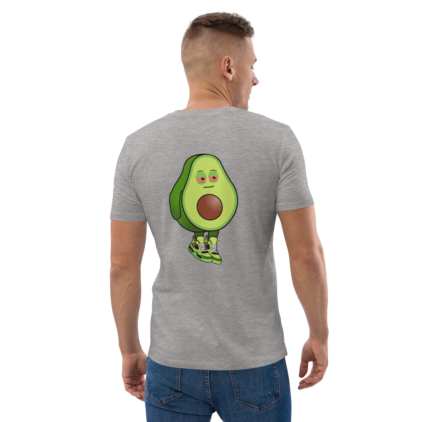 Unisex organic cotton t-shirt REAR PRINT + FRONT EMBROIDERED LOGO feat Stoncados