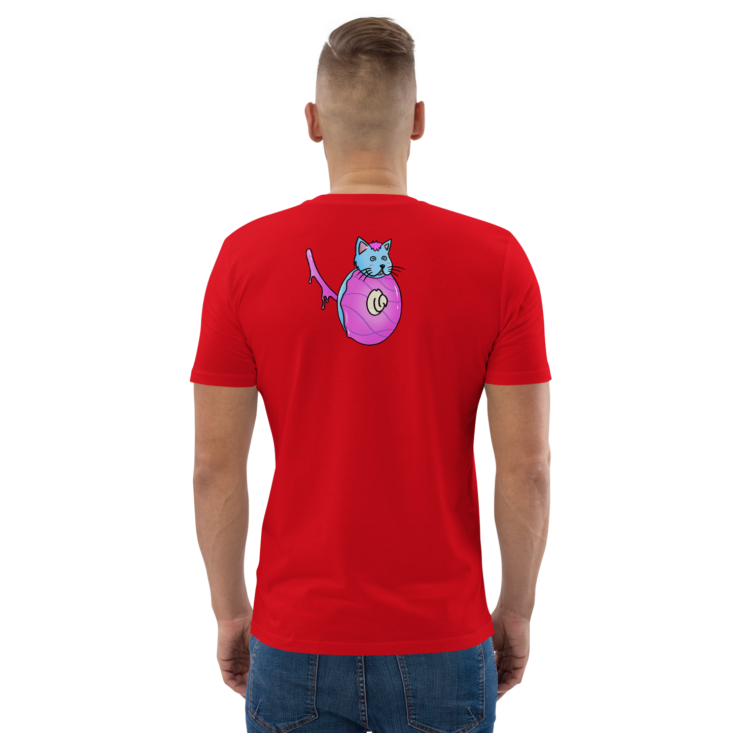 feat cr.em.y - Unisex organic cotton t-shirt REAR PRINT