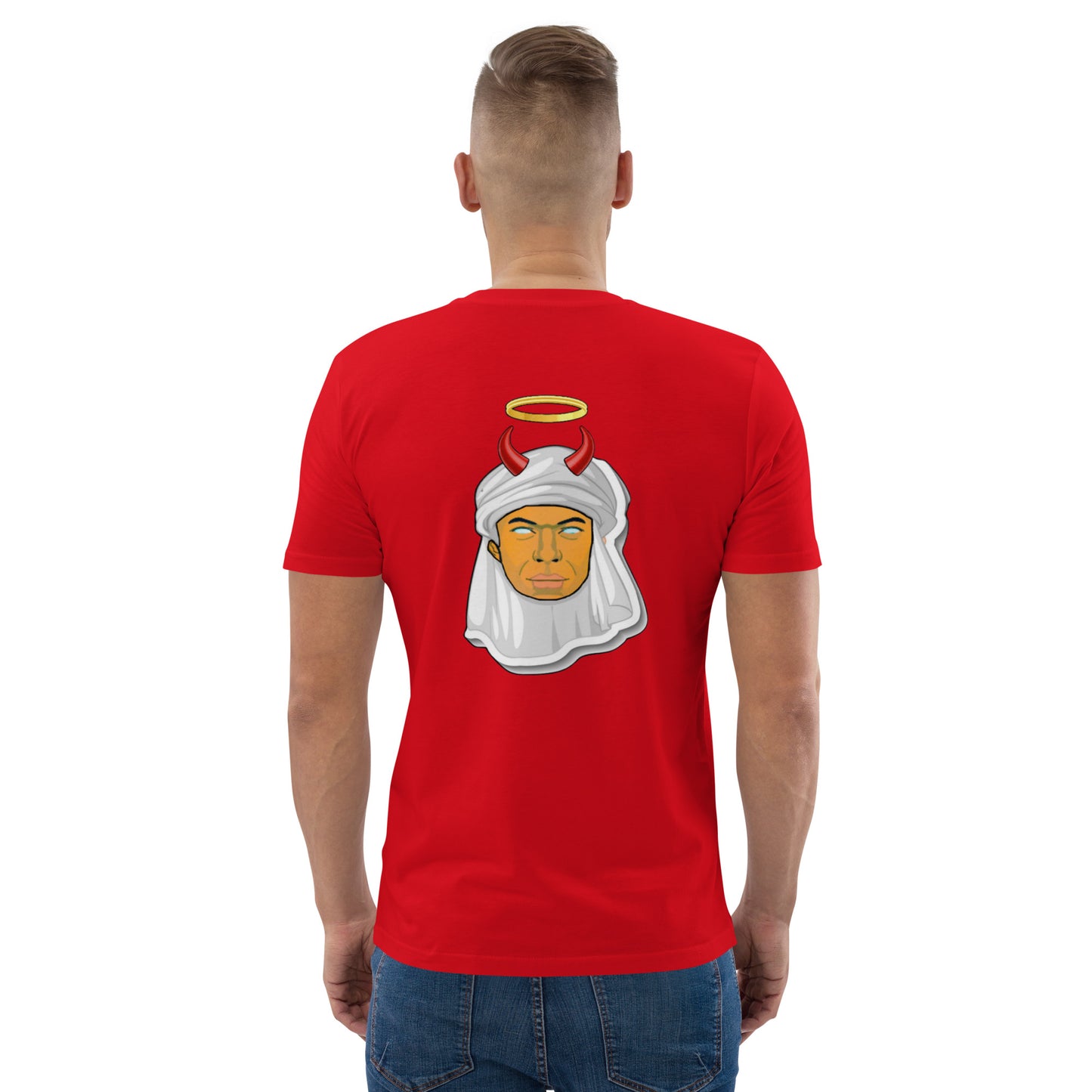 feat Mbappe Faces NFT - Unisex organic cotton t-shirt REAR PRINT SINGLE EDITION
