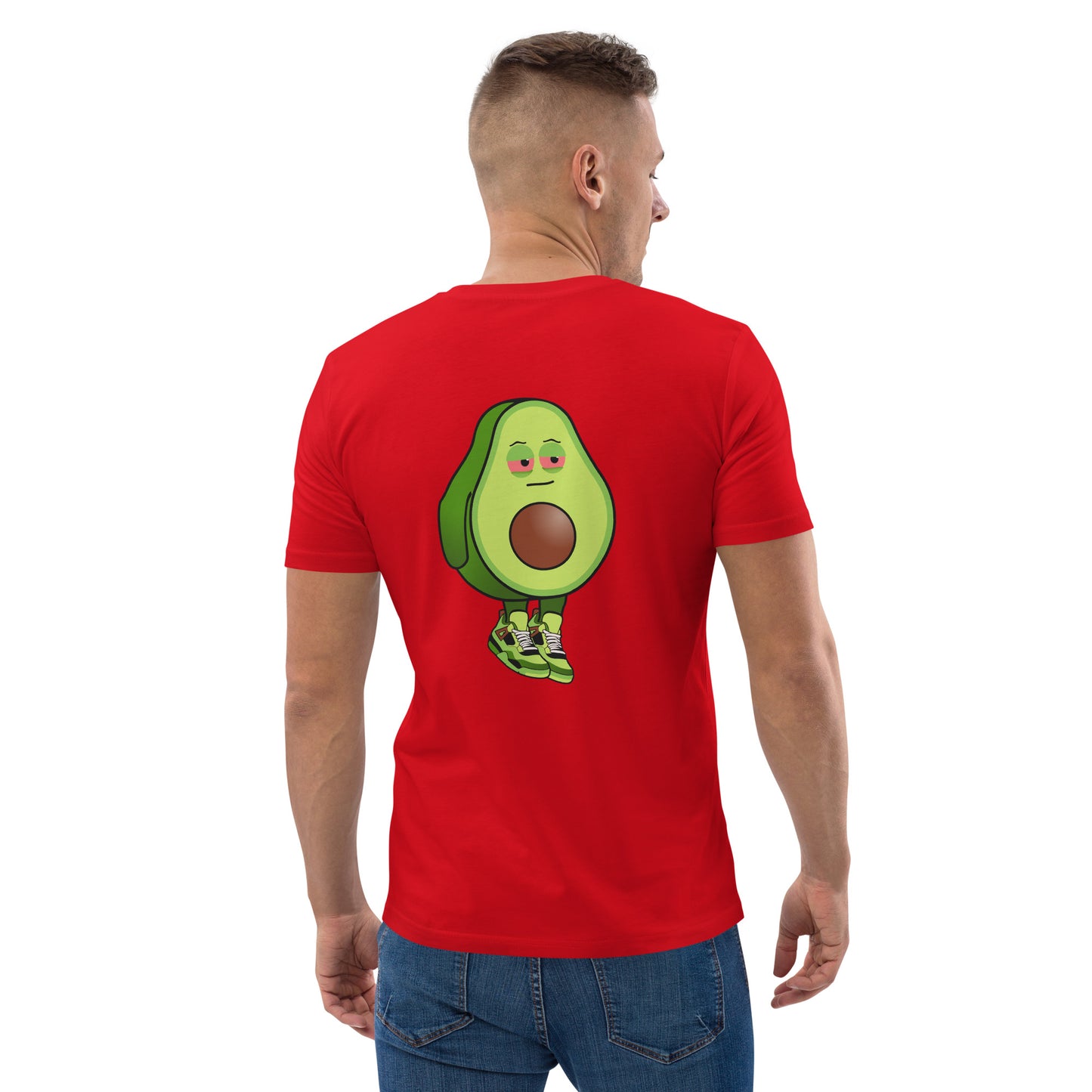 Unisex organic cotton t-shirt REAR PRINT + FRONT EMBROIDERED LOGO feat Stoncados