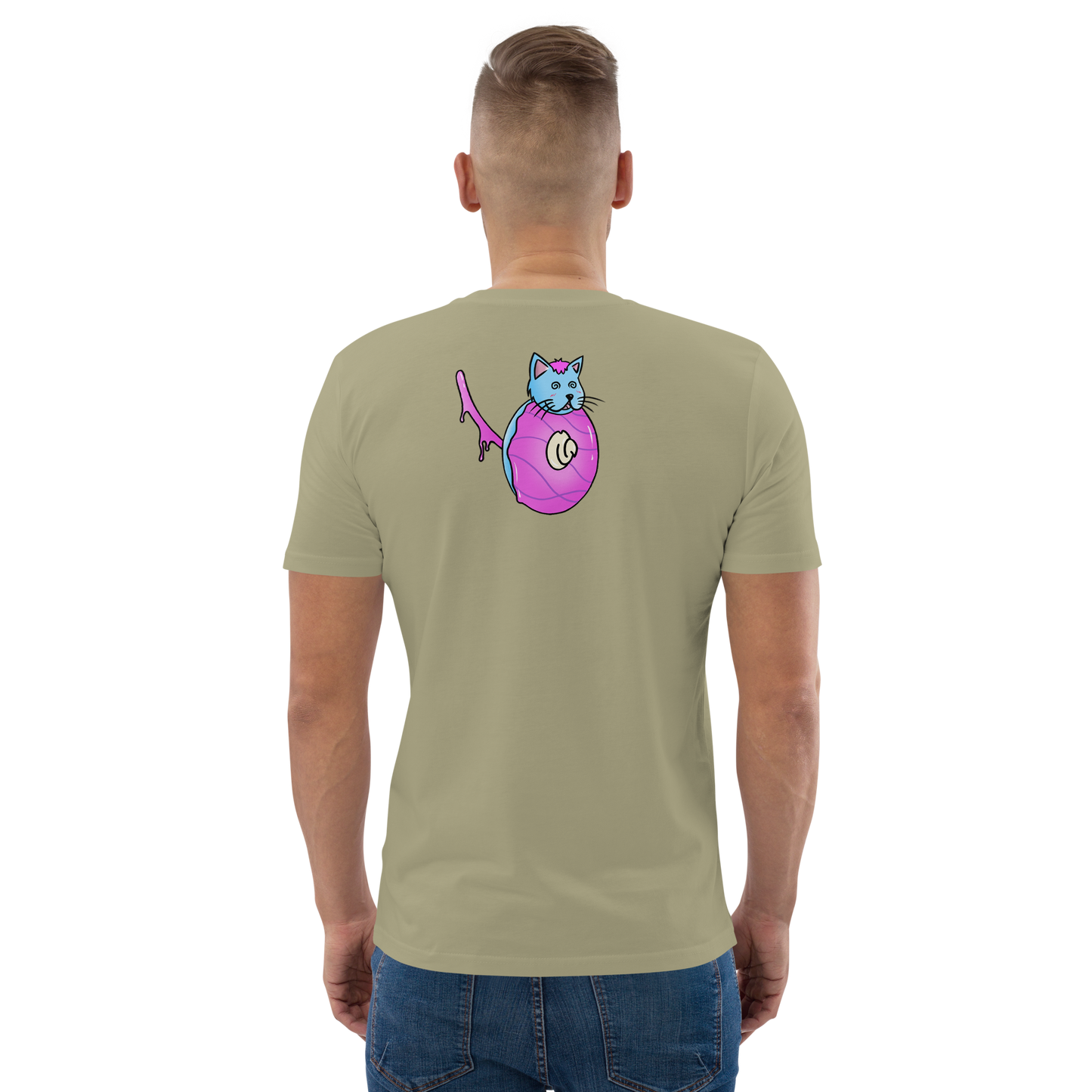 feat cr.em.y - Unisex organic cotton t-shirt REAR PRINT