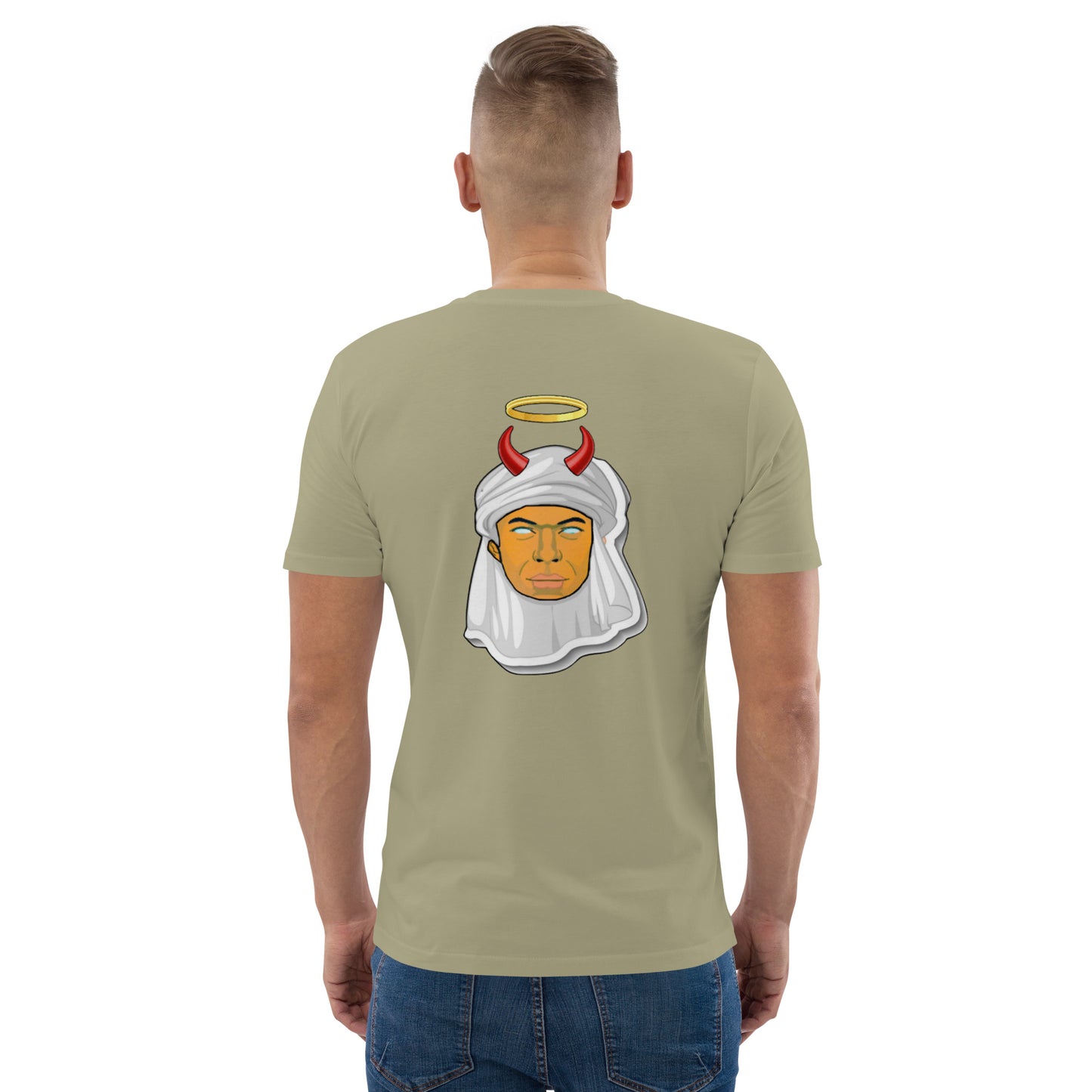 feat Mbappe Faces NFT - Unisex organic cotton t-shirt REAR PRINT SINGLE EDITION