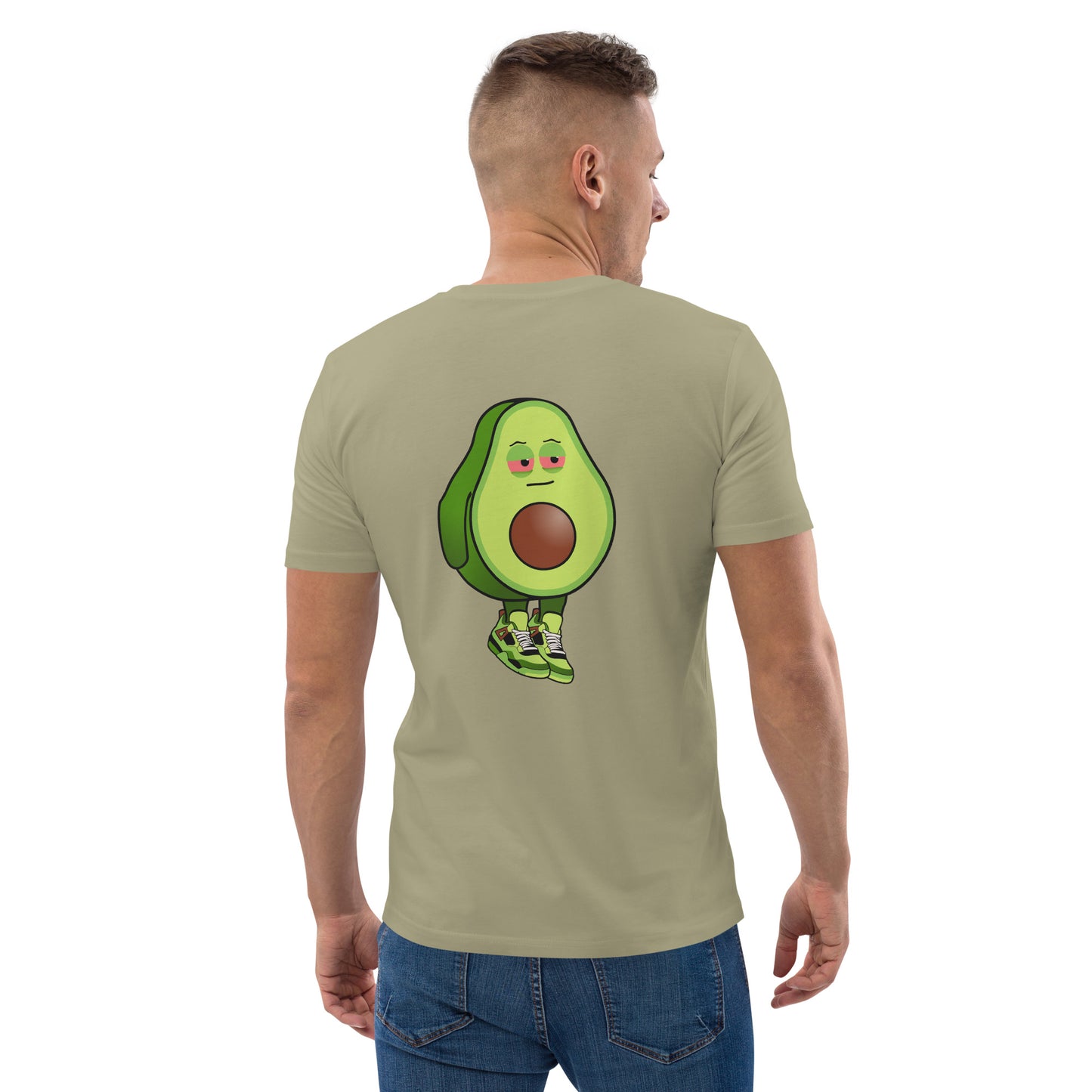 Unisex organic cotton t-shirt REAR PRINT + FRONT EMBROIDERED LOGO feat Stoncados