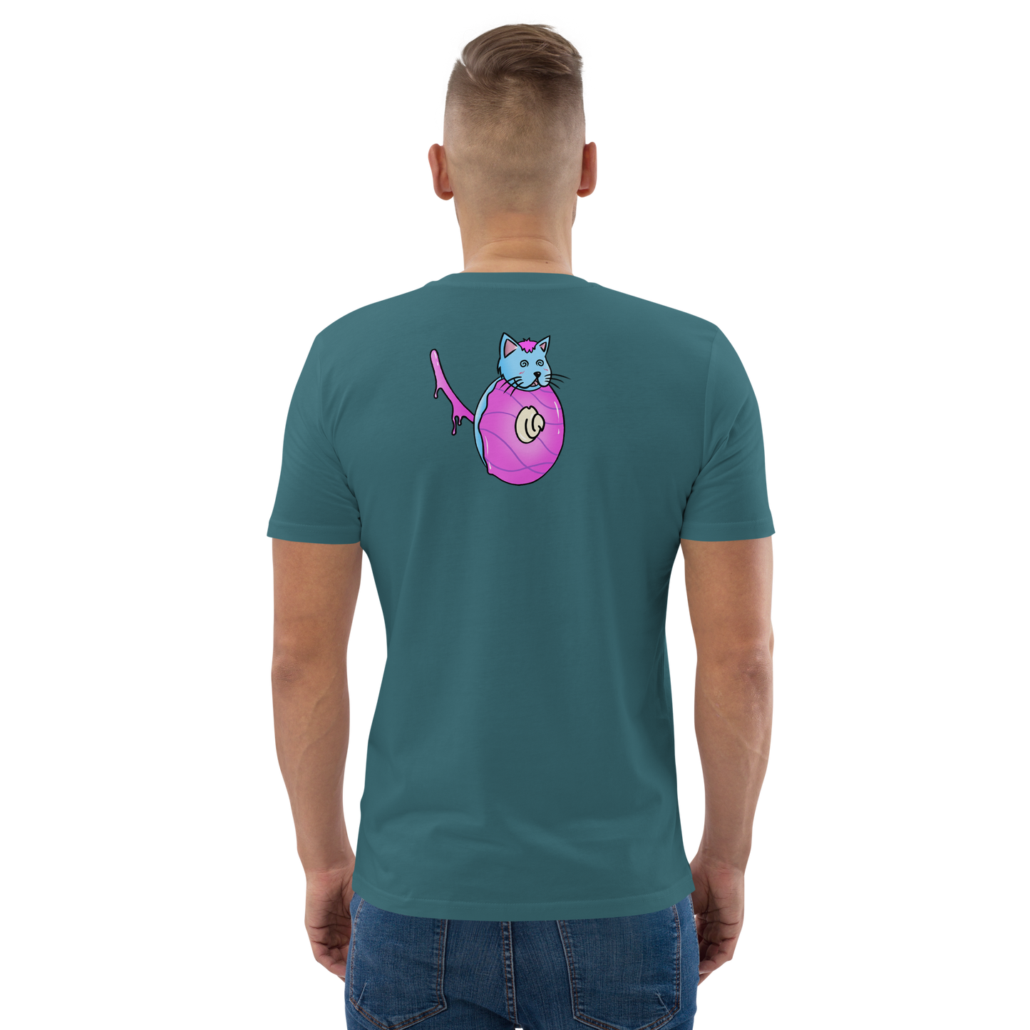 feat cr.em.y - Unisex organic cotton t-shirt REAR PRINT