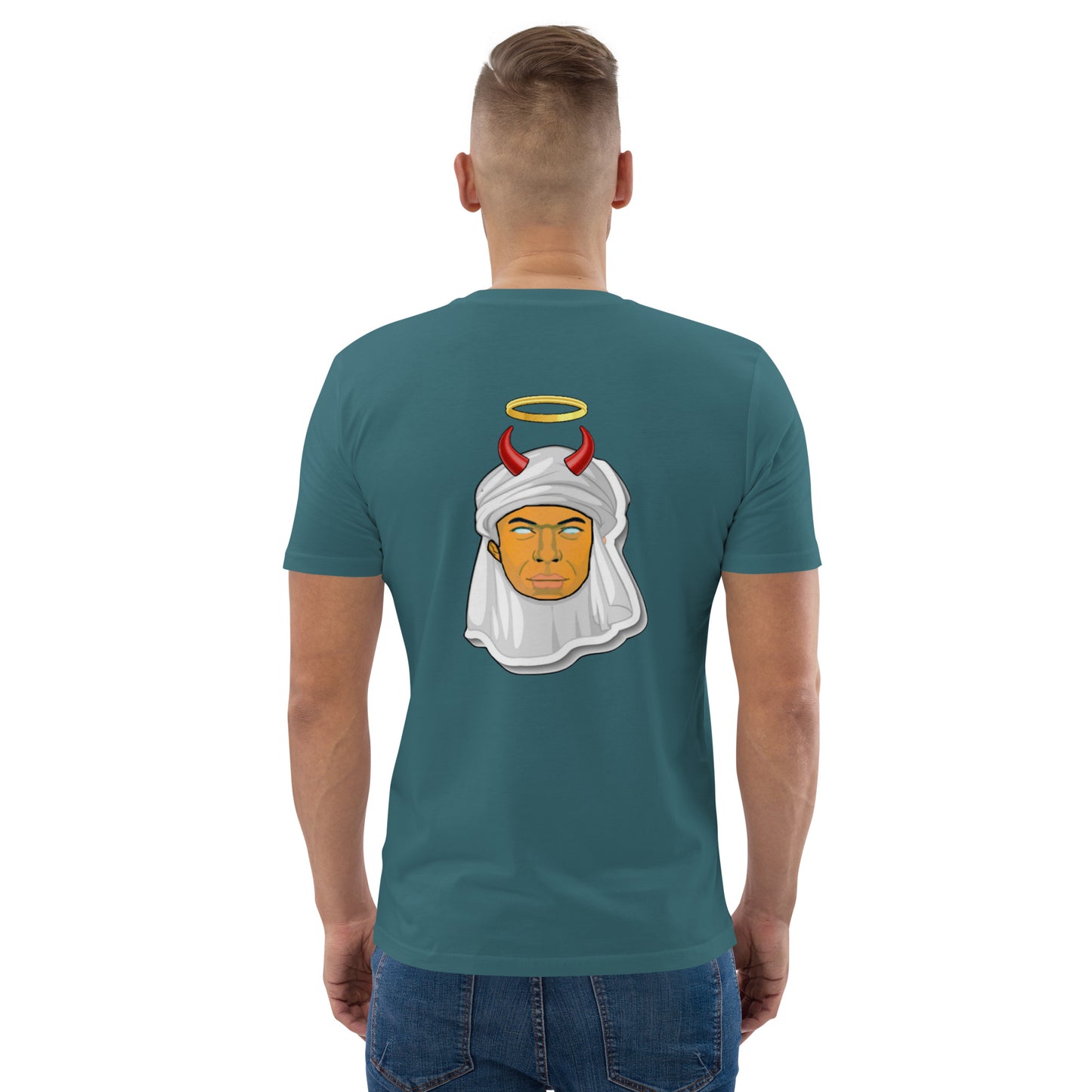 feat Mbappe Faces NFT - Unisex organic cotton t-shirt REAR PRINT SINGLE EDITION