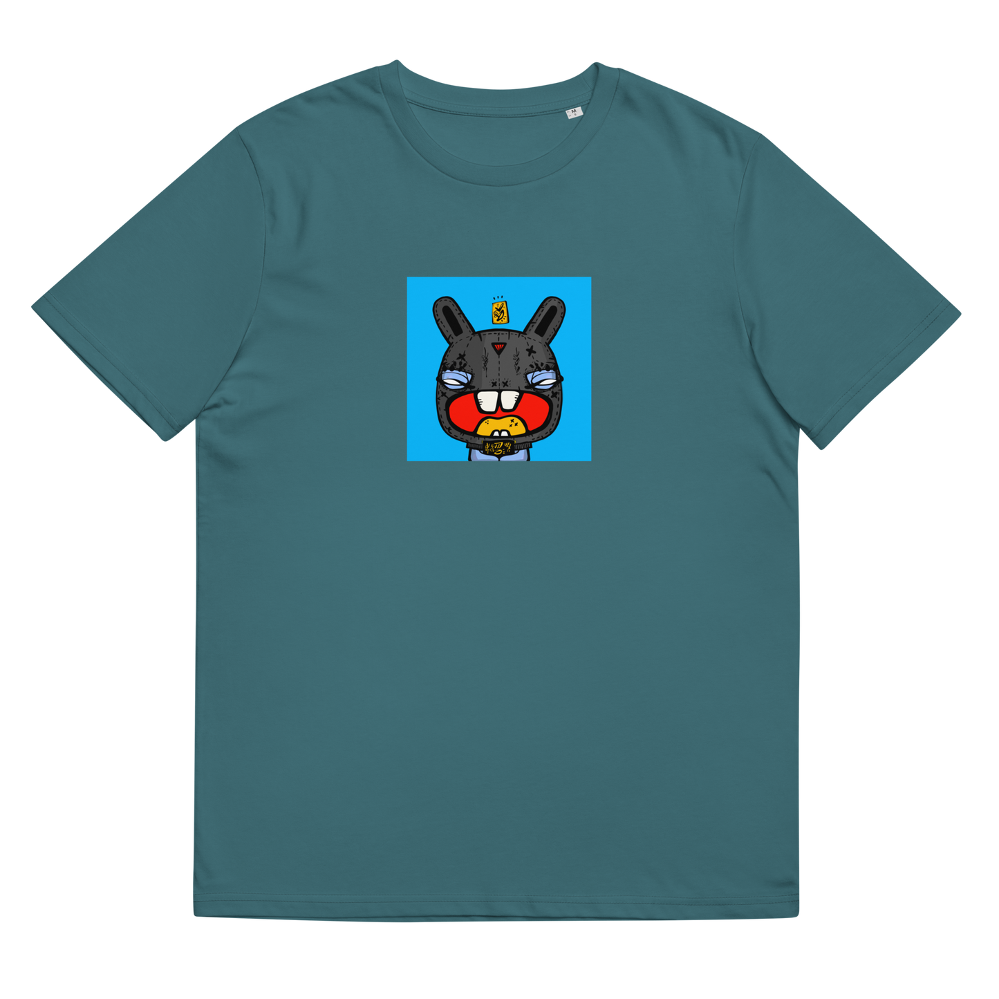 Unisex organic cotton t-shirt feat. NFT TKP BAD BUNNY #0978