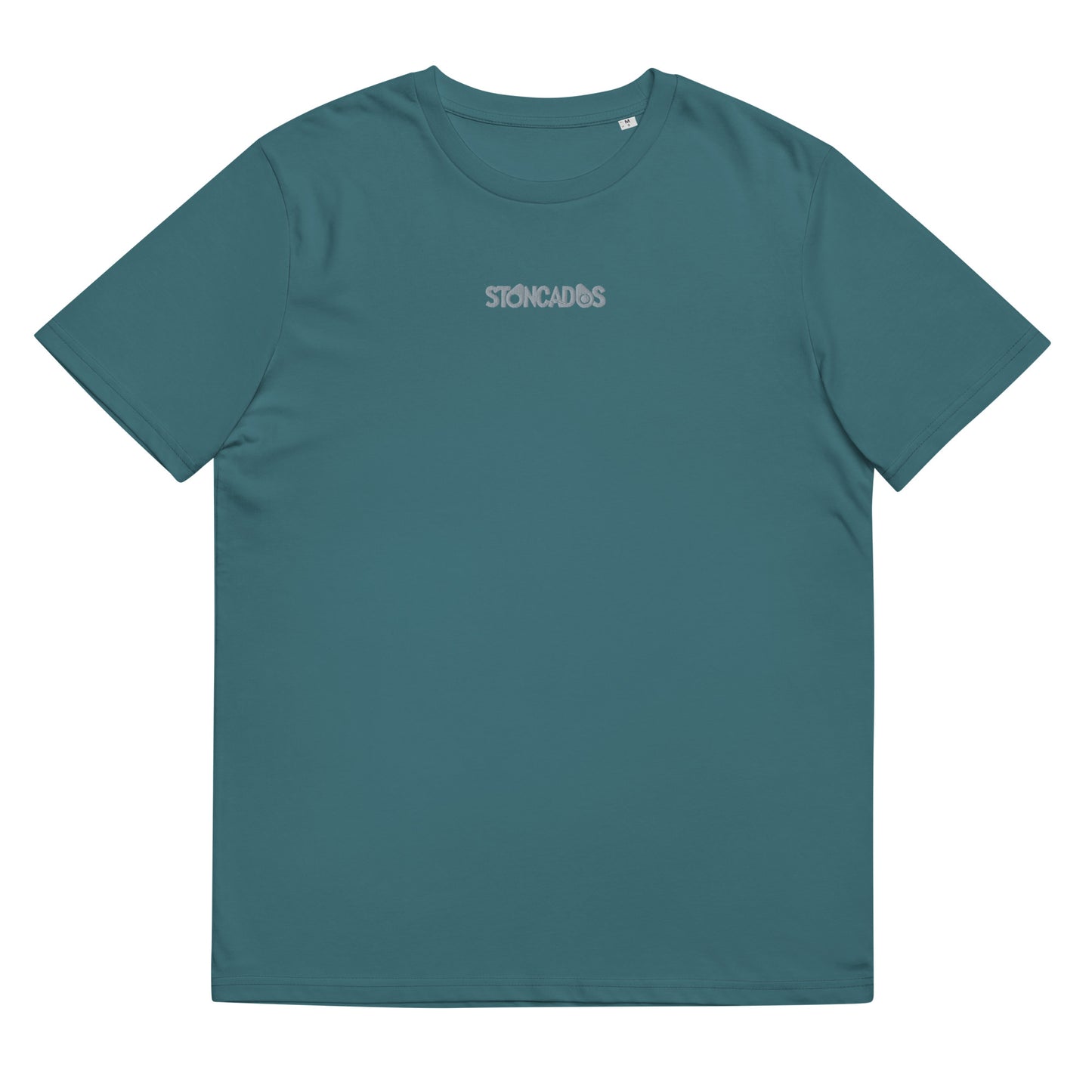 Unisex organic cotton t-shirt REAR PRINT + EMBROIDERED LOGO feat Stoncados