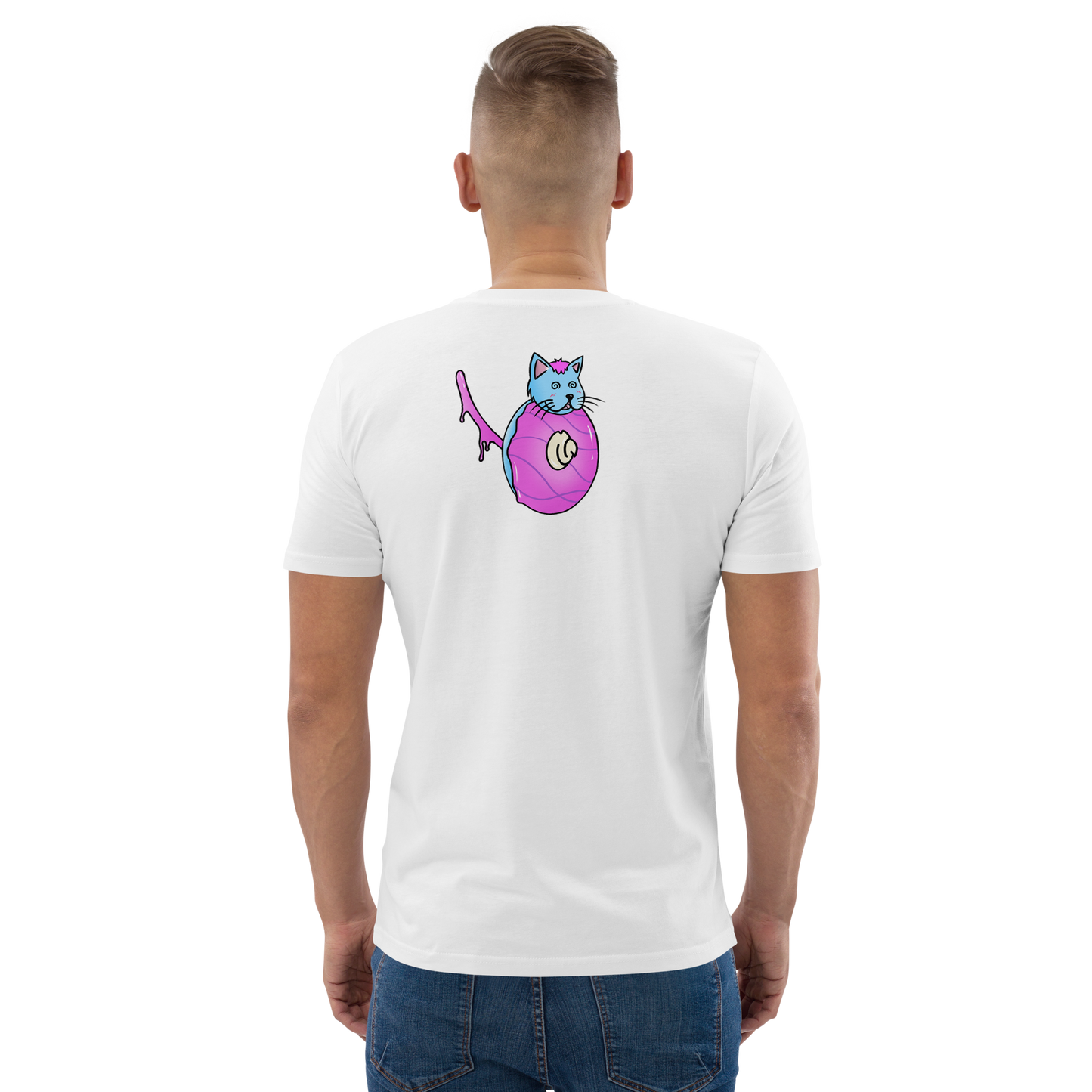 feat cr.em.y - Unisex organic cotton t-shirt REAR PRINT