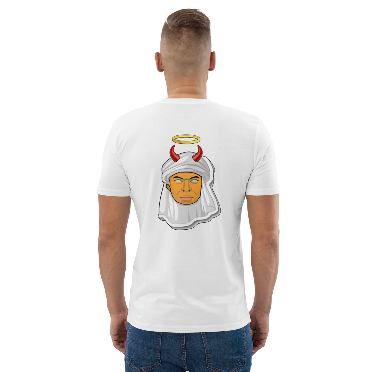 feat Mbappe Faces NFT - Unisex organic cotton t-shirt REAR PRINT SINGLE EDITION