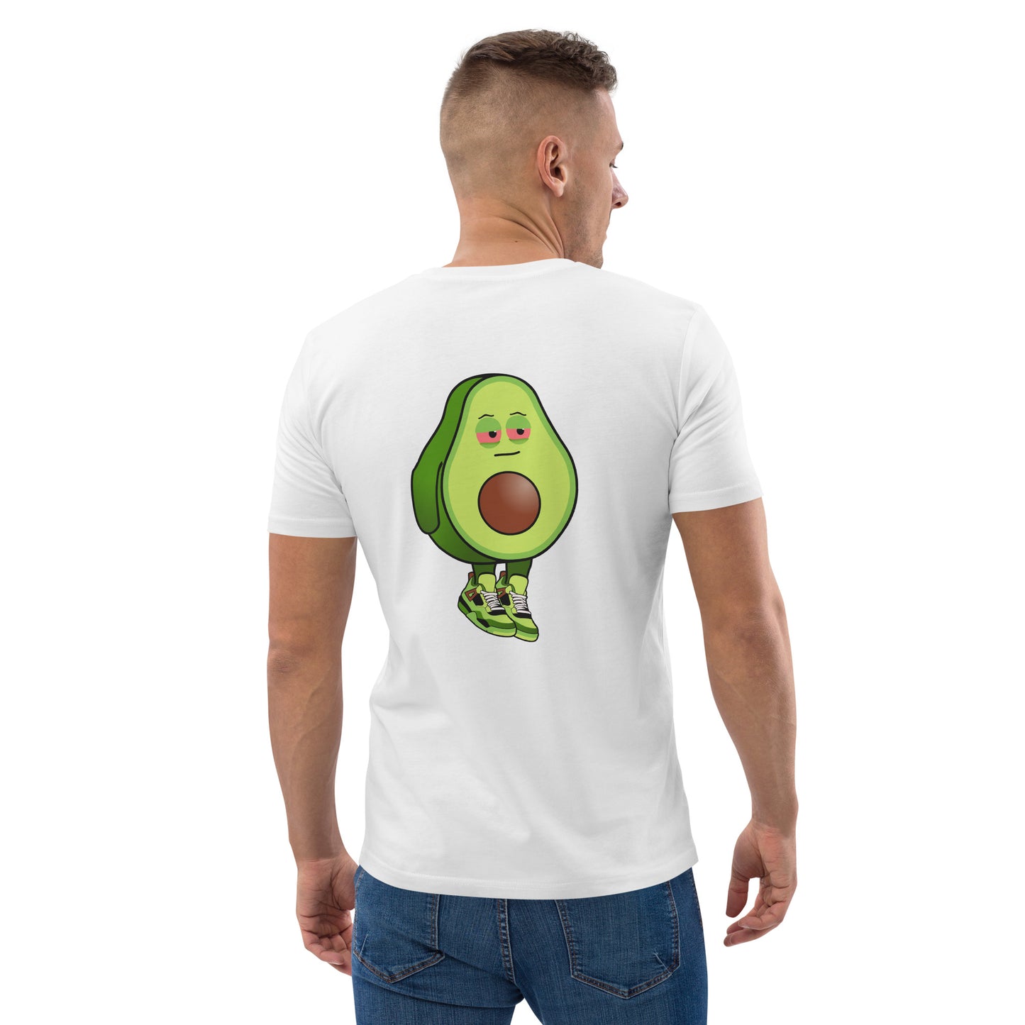 Unisex organic cotton t-shirt REAR PRINT + FRONT EMBROIDERED LOGO feat Stoncados