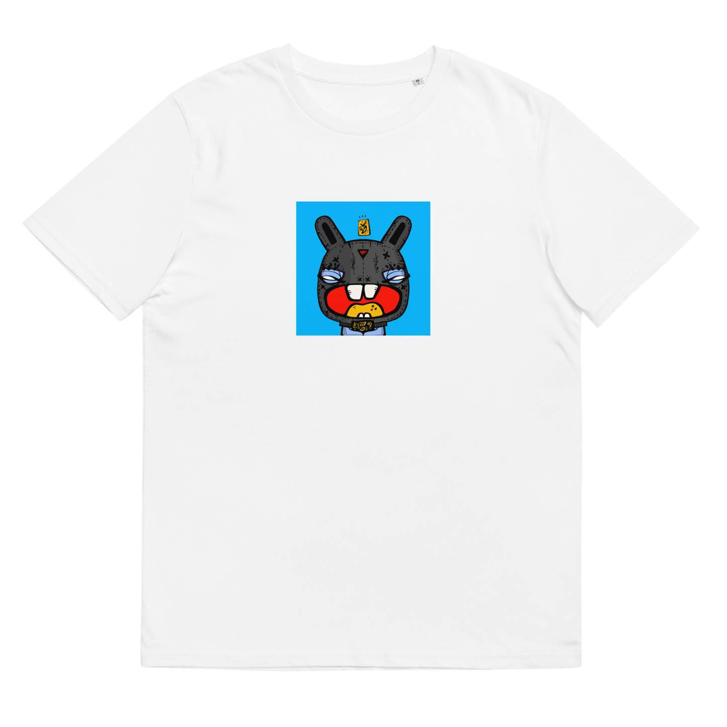 Unisex organic cotton t-shirt feat. NFT TKP BAD BUNNY #0978