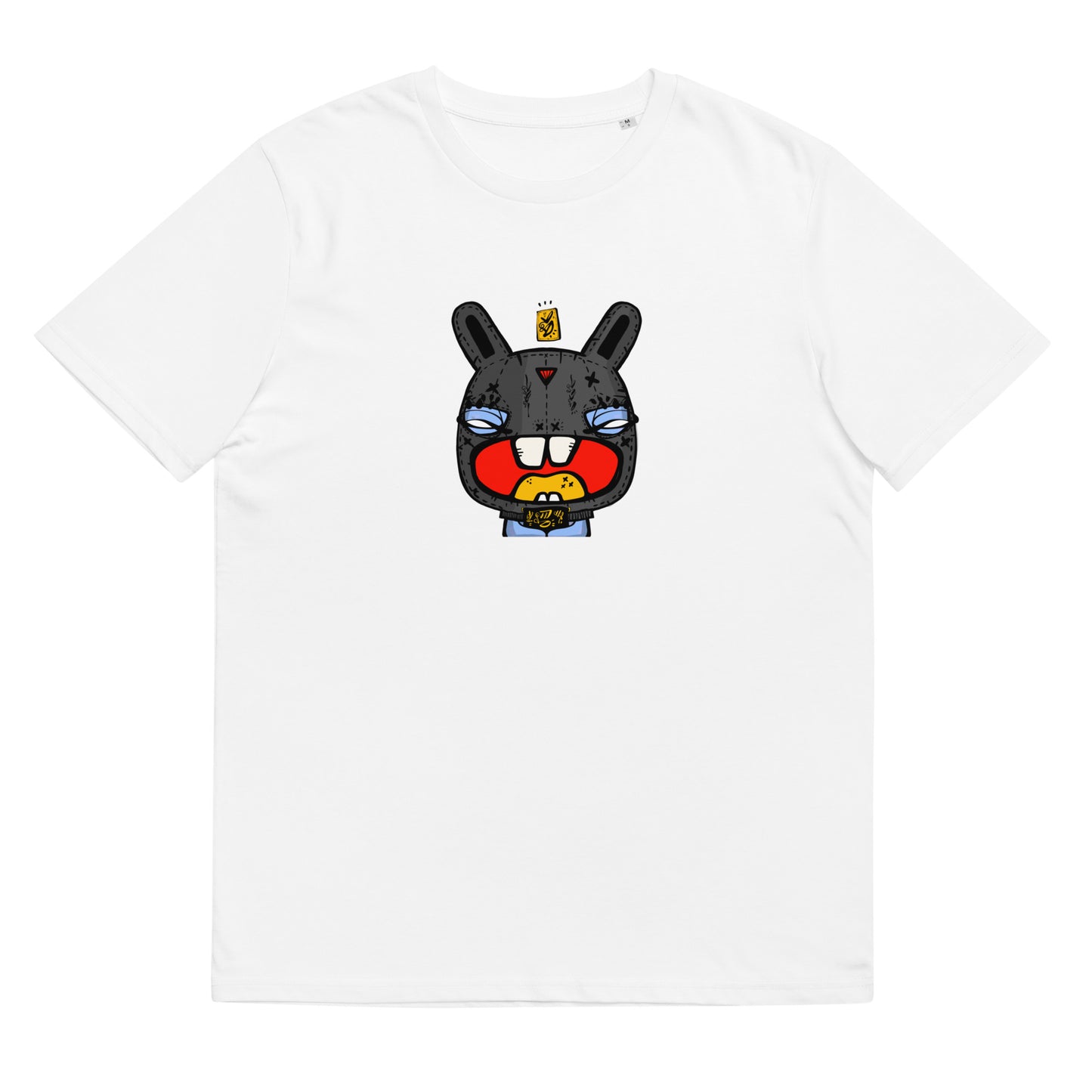 Unisex organic cotton t-shirt feat. NFT TKP BAD BUNNY #0978