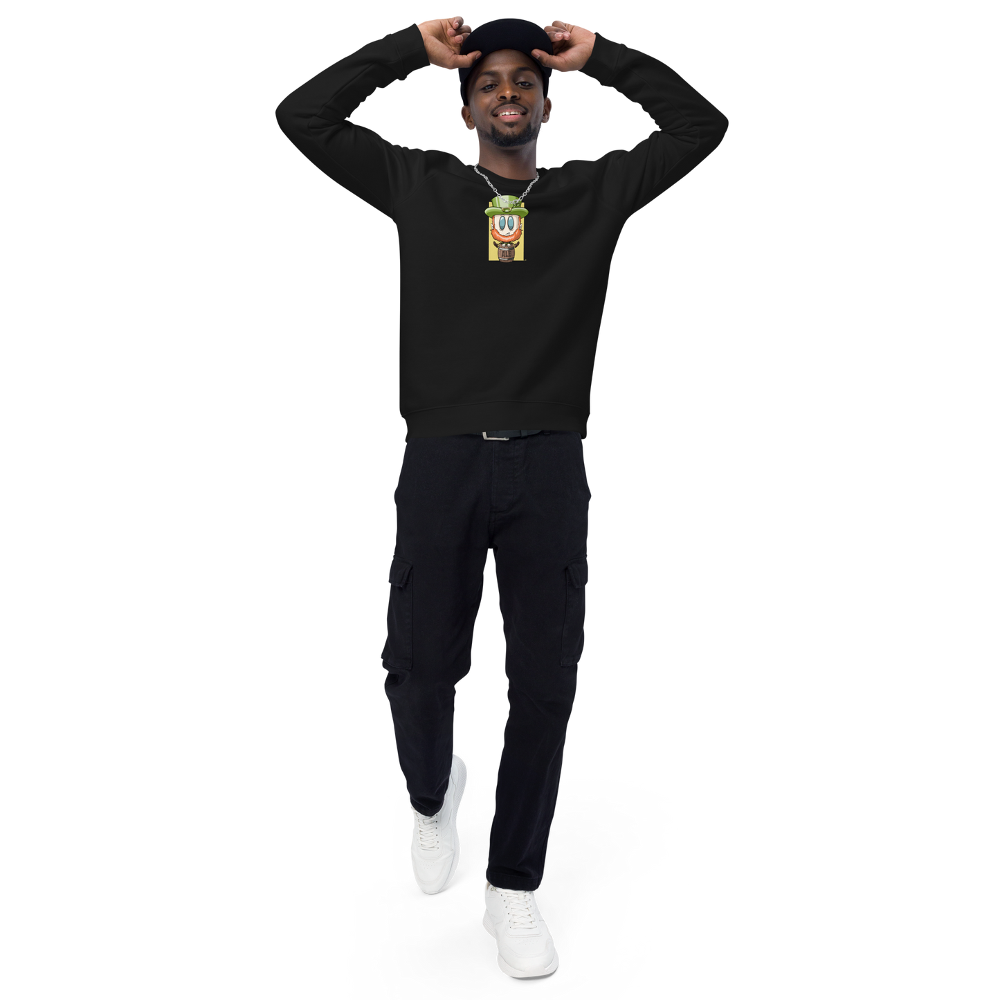 feat. SK - unisex organic raglan sweatshirt