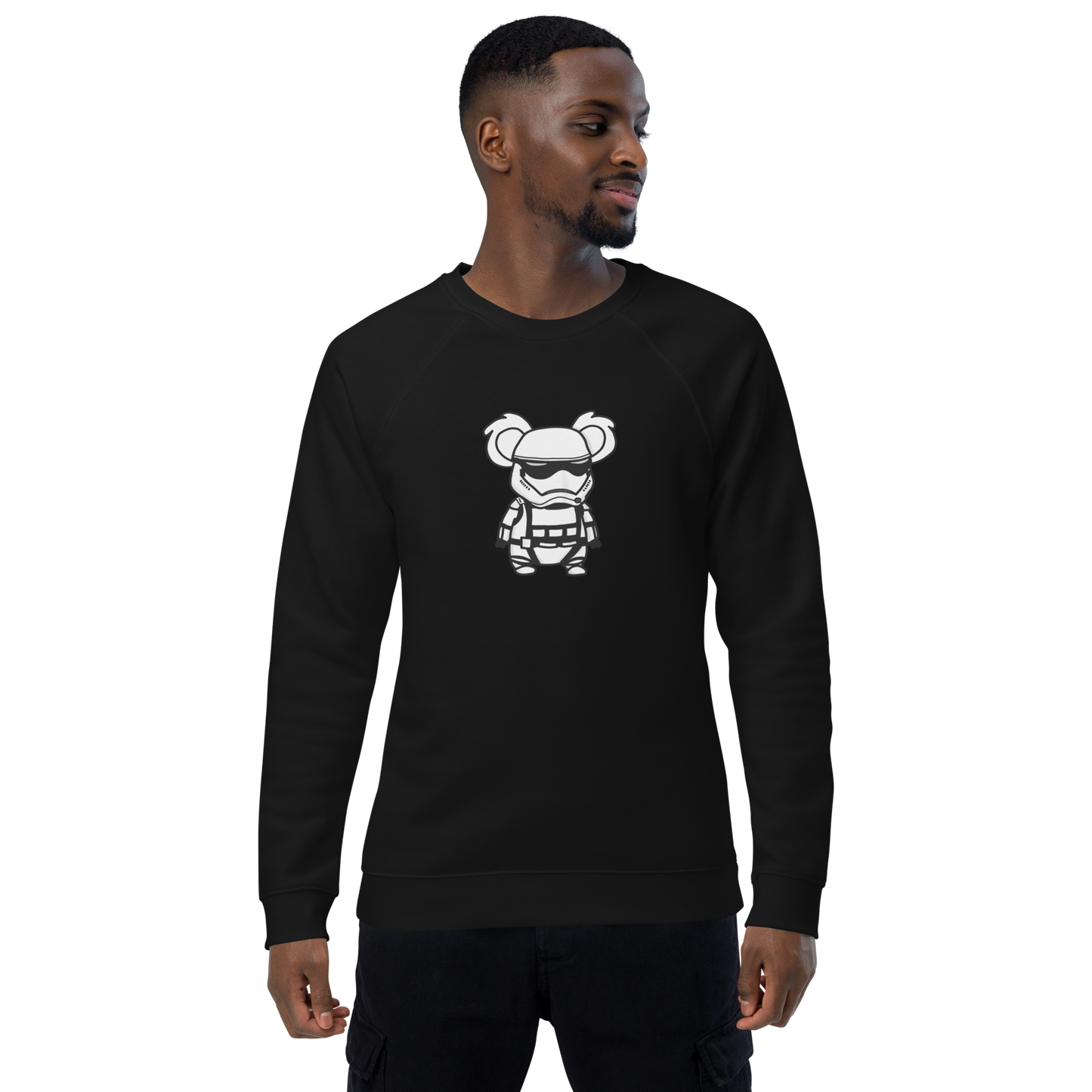 feat K-Dude Club - Unisex organic raglan sweatshirt